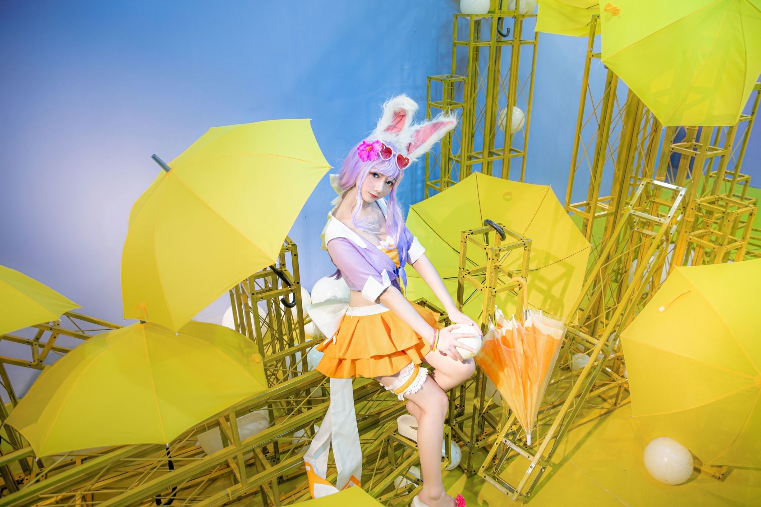 Cosplay寫真] 動漫博主弦音sic - 王者榮耀 公孫離蜜橘之夏