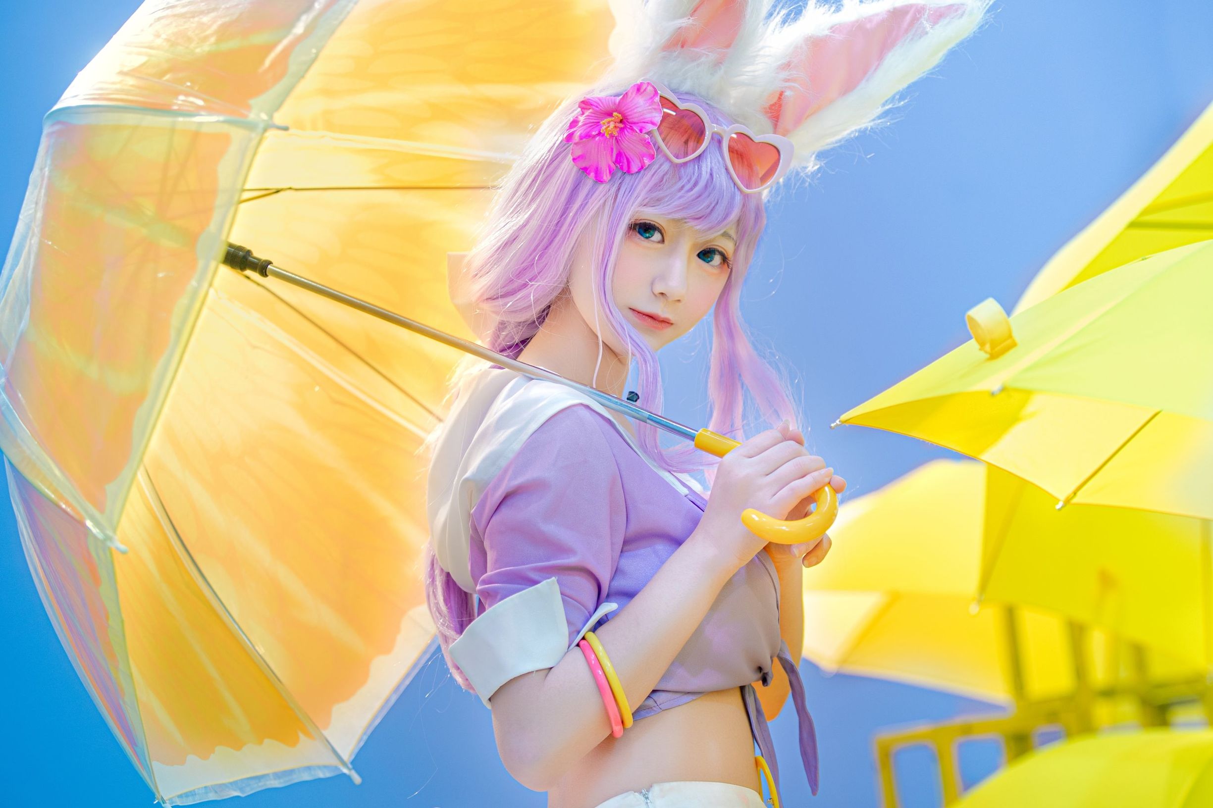 Cosplay寫真] 動漫博主弦音sic - 王者榮耀 公孫離蜜橘之夏