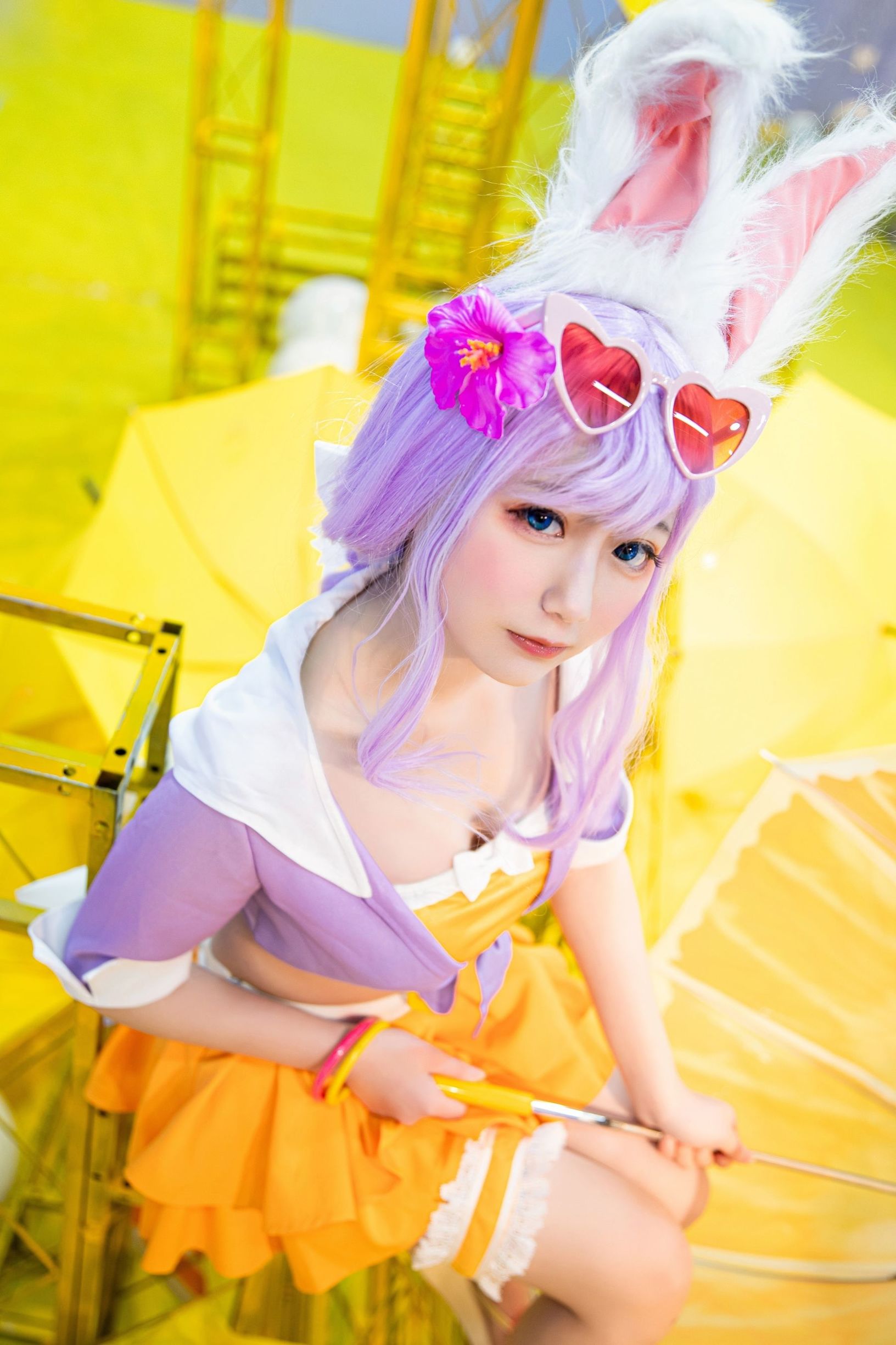 Cosplay寫真] 動漫博主弦音sic - 王者榮耀 公孫離蜜橘之夏