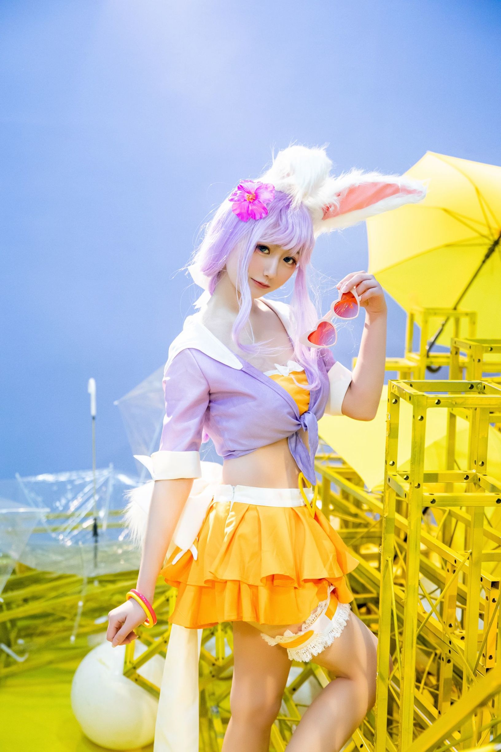 Cosplay寫真] 動漫博主弦音sic - 王者榮耀 公孫離蜜橘之夏