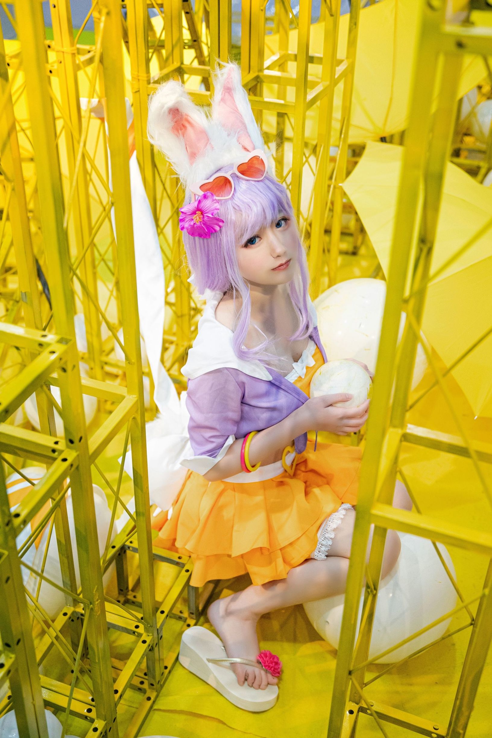 Cosplay寫真] 動漫博主弦音sic - 王者榮耀 公孫離蜜橘之夏