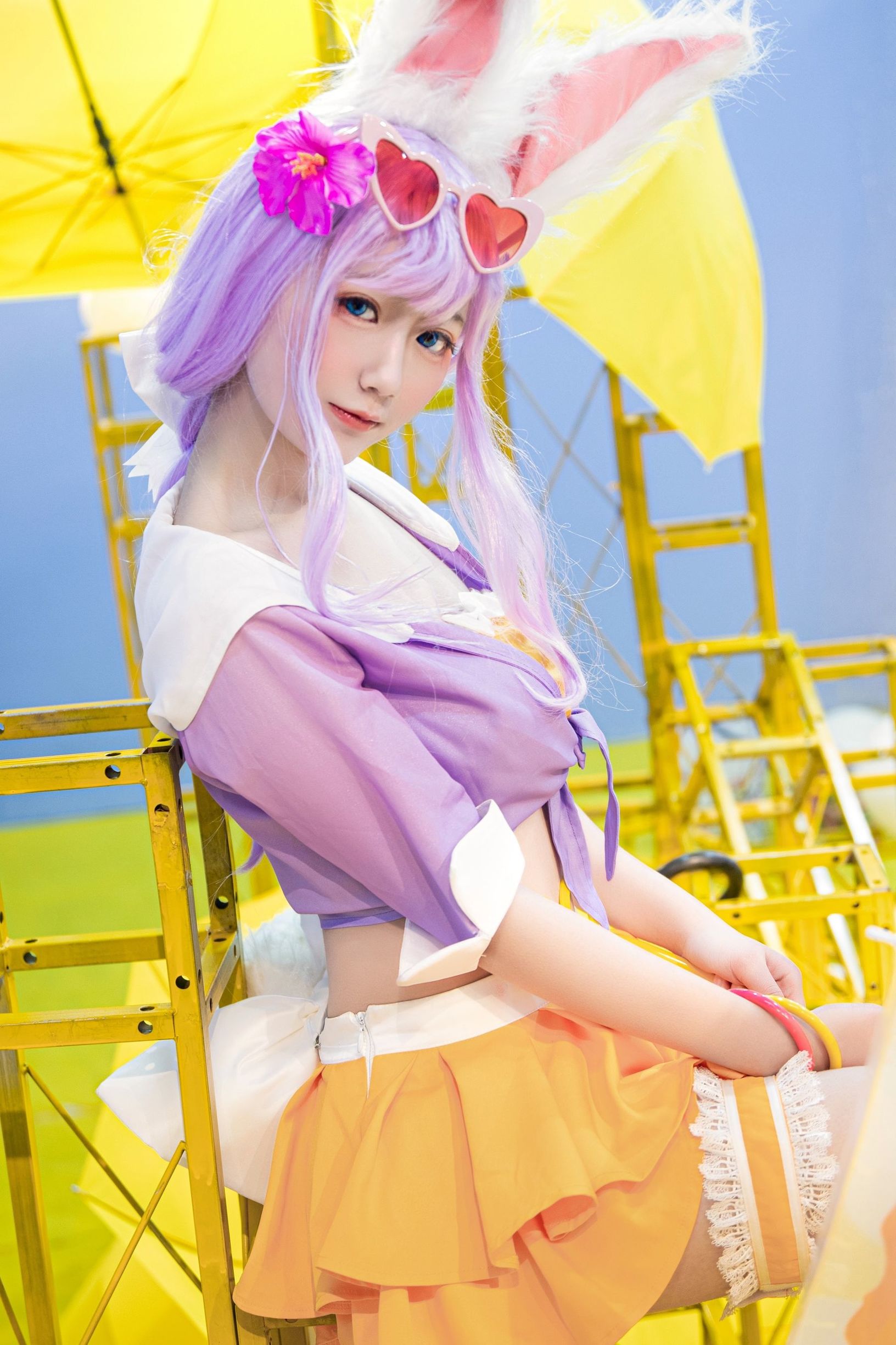 Cosplay寫真] 動漫博主弦音sic - 王者榮耀 公孫離蜜橘之夏