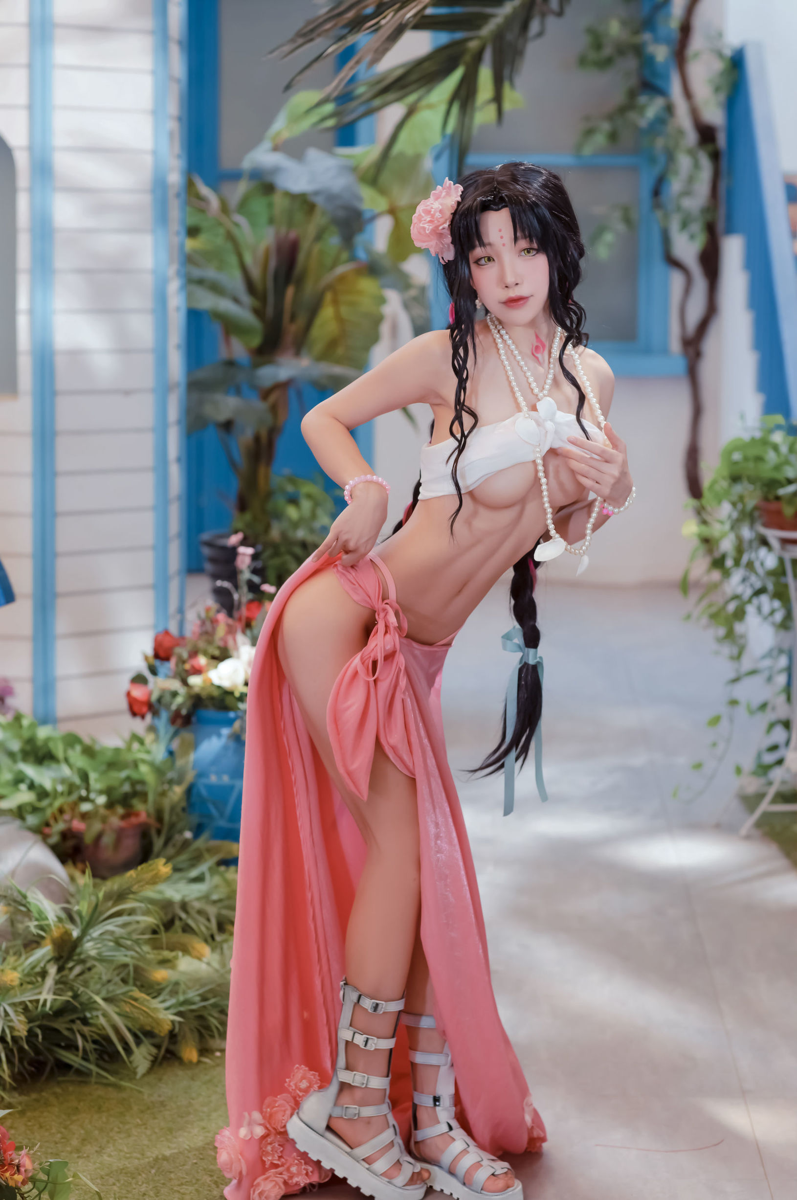 Cosplay写真] アニメブロガー スイミャオアクア - 殺生院水着
