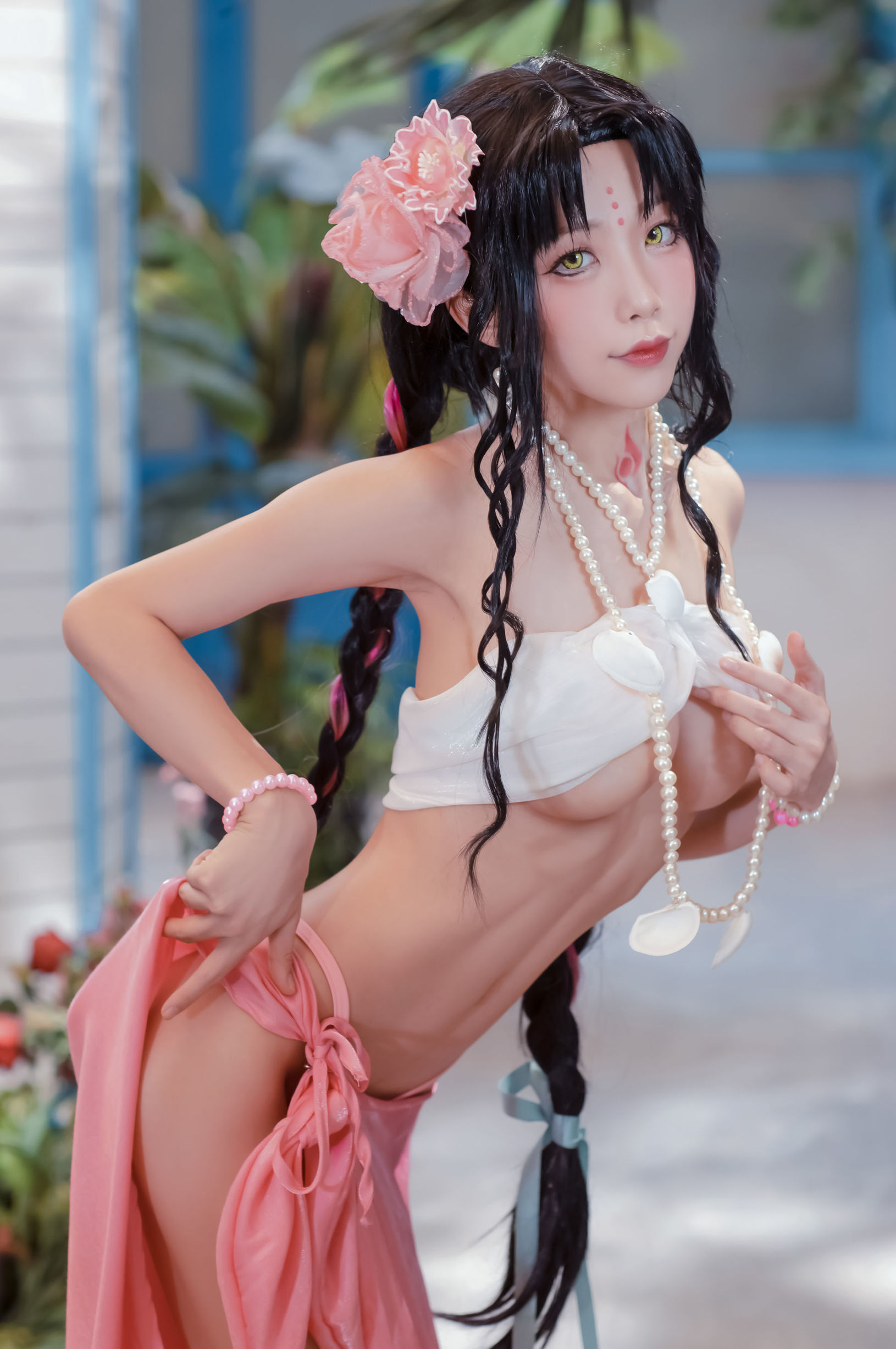 Cosplay写真] アニメブロガー スイミャオアクア - 殺生院水着