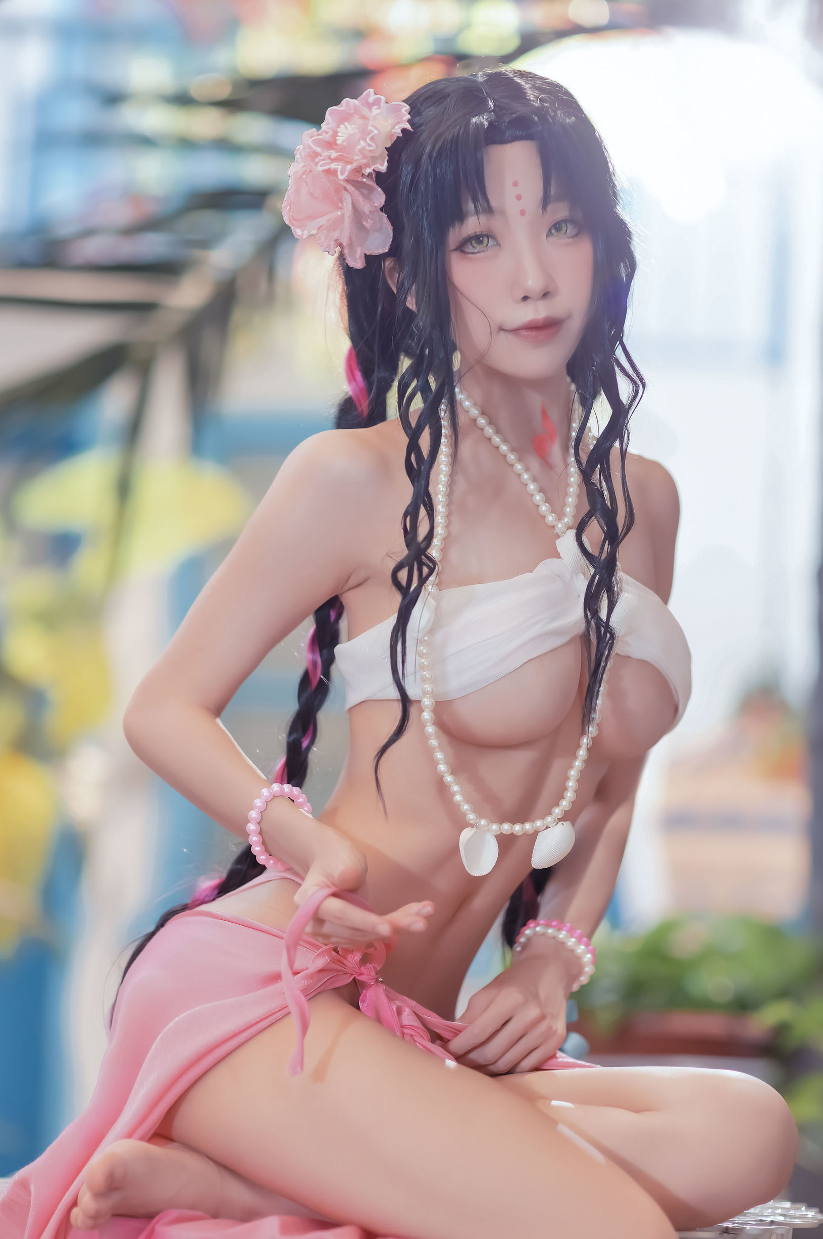 Cosplay寫真] 動漫博主水淼aqua - 殺生院泳裝