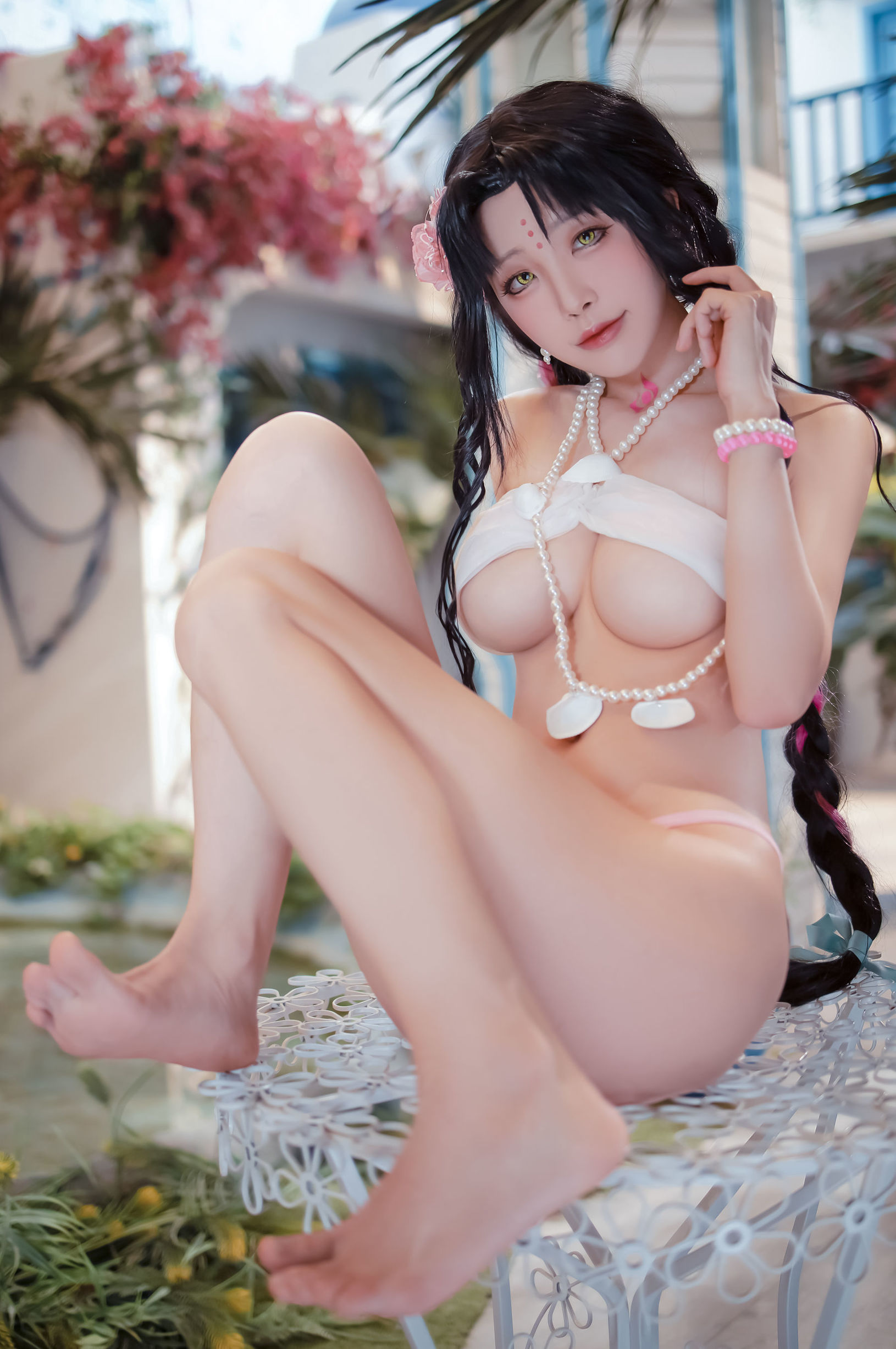 [Cosplay写真] 动漫博主水淼aqua - 杀生院泳装