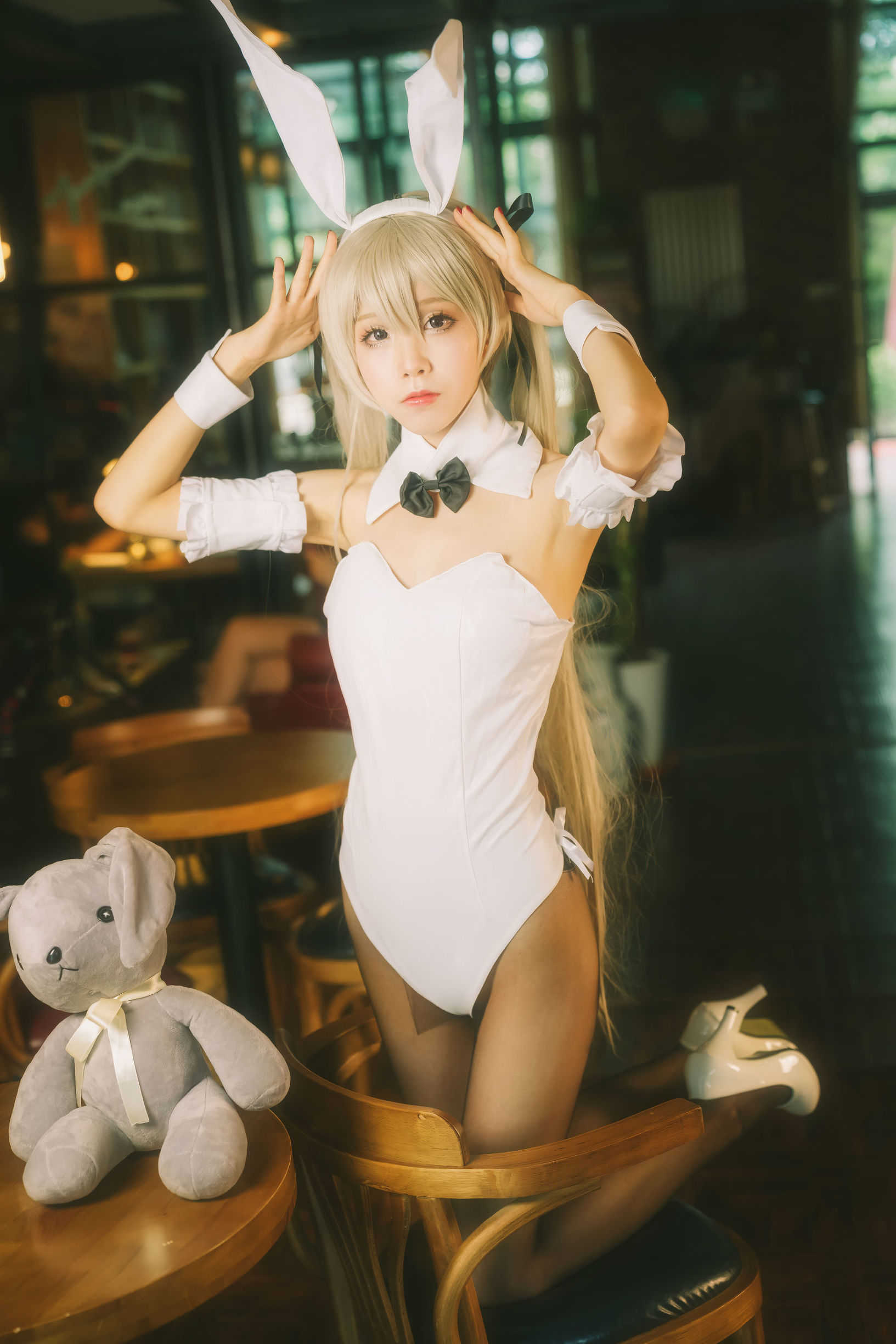 Cosplay寫真] 動漫博主水淼aqua - 穹妹兔女郎
