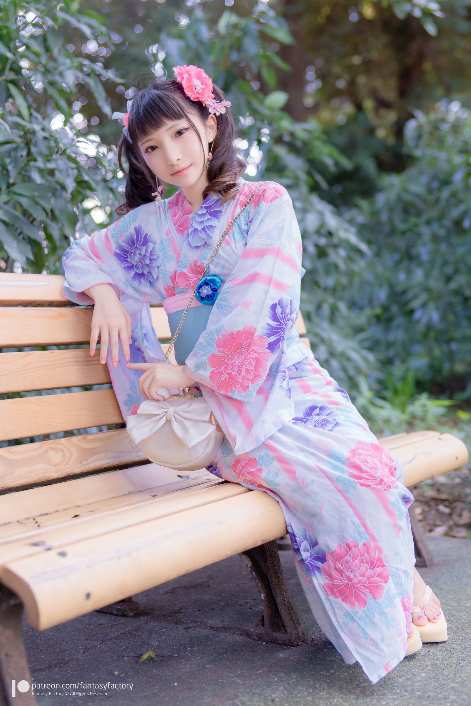 Cosplay Photo] Xiao Ding [Fantasy Factory] - September 2019 Azur Lane Kimono