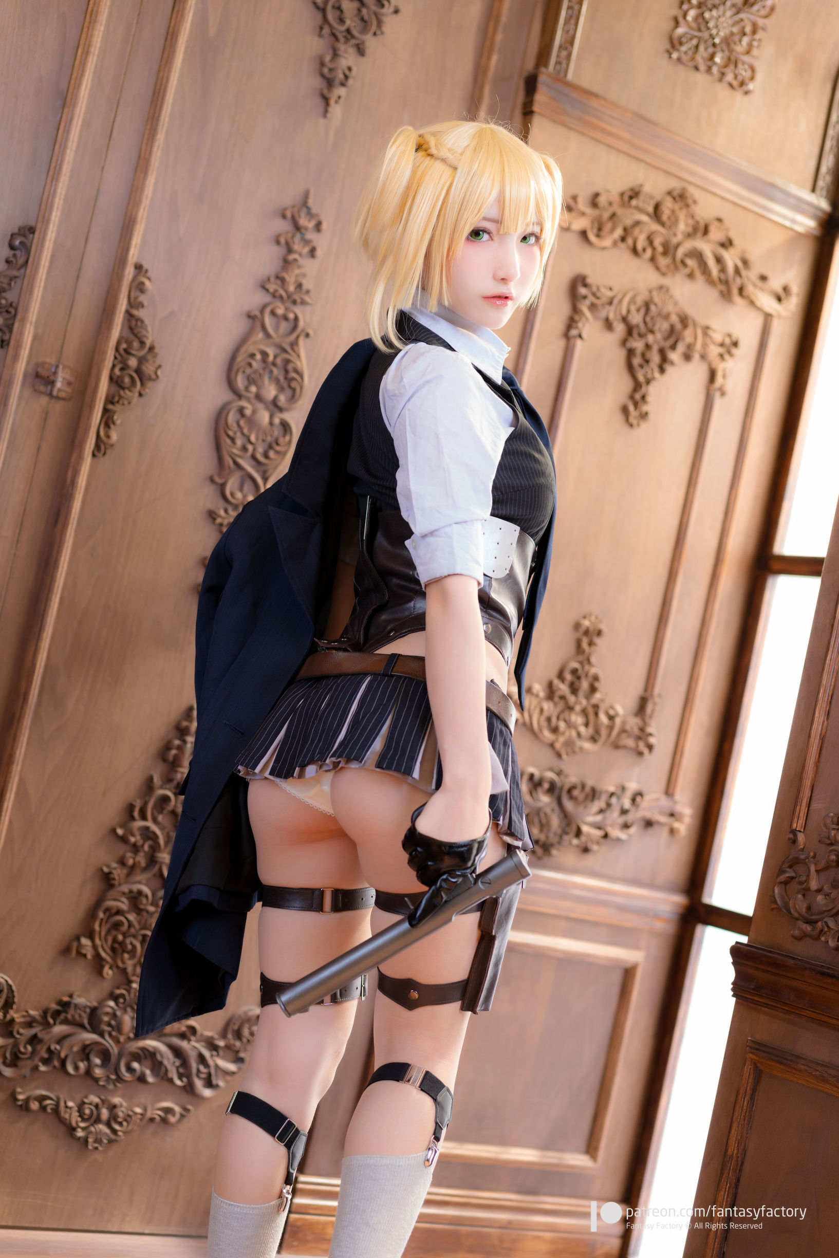 コスプレ写真] 小丁 《ファンタジー ファクトリー》 - 2020年6月 看護師 スク水