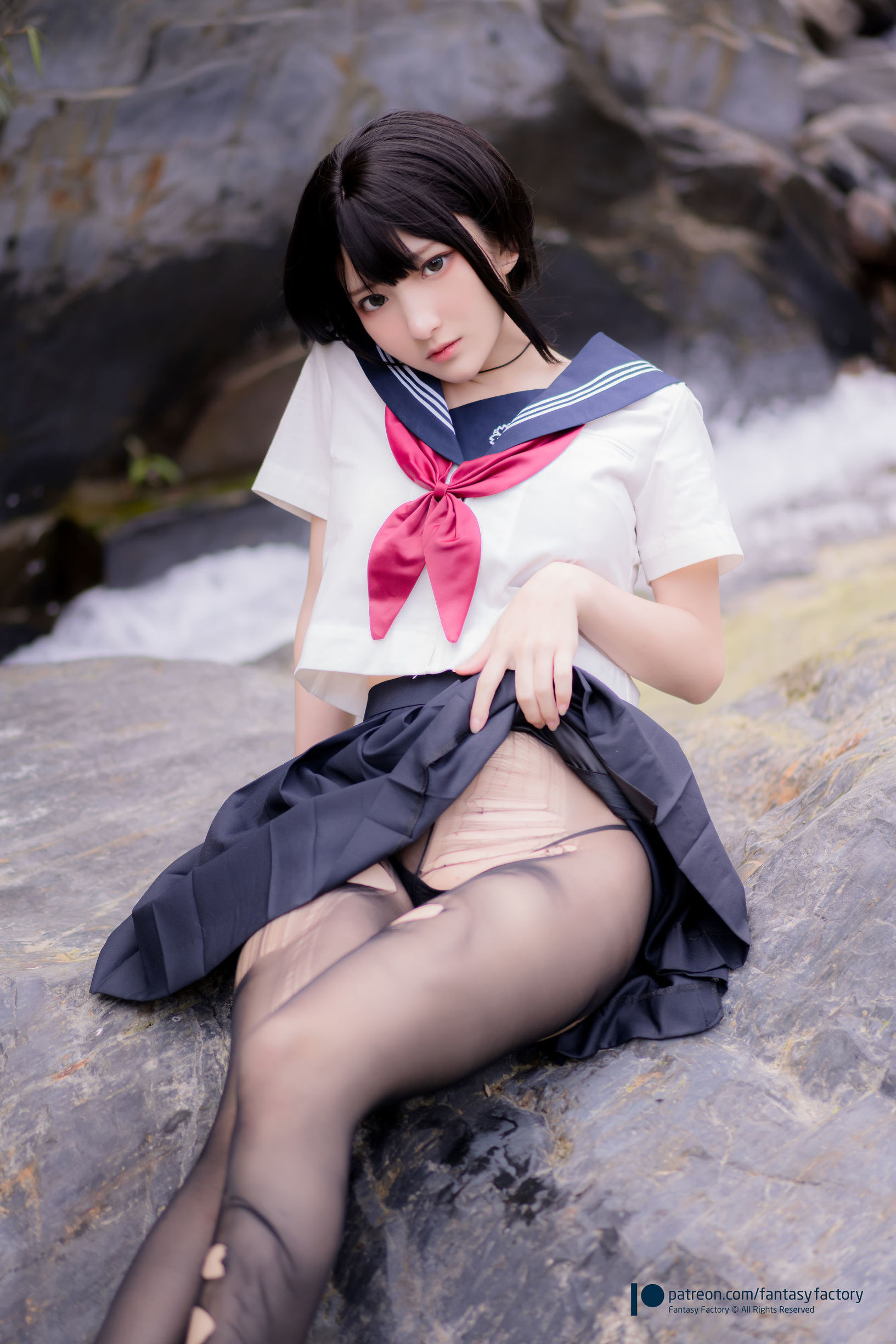 Xiaoding Fantasy Factory》 - 2020.07 女仆 JK 死库水 Photo Set
