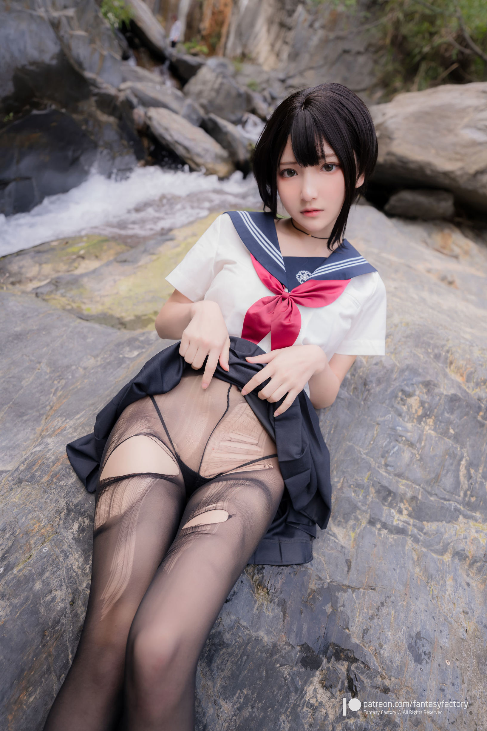 Xiaoding Fantasy Factory》 - 2020.07 女仆 JK 死库水 Photo Set