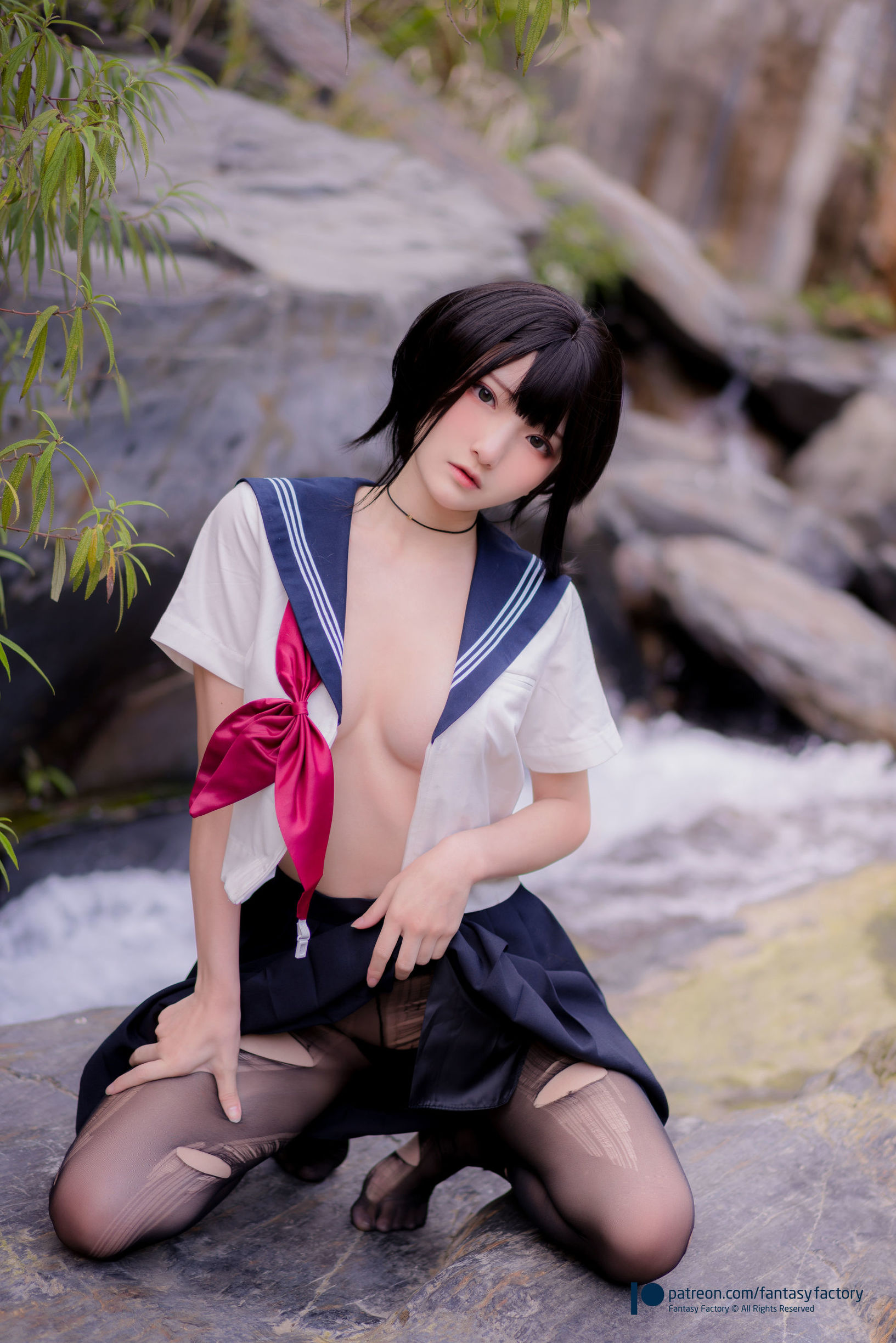 Xiaoding Fantasy Factory》 - 2020.07 女仆 JK 死库水 Photo Set