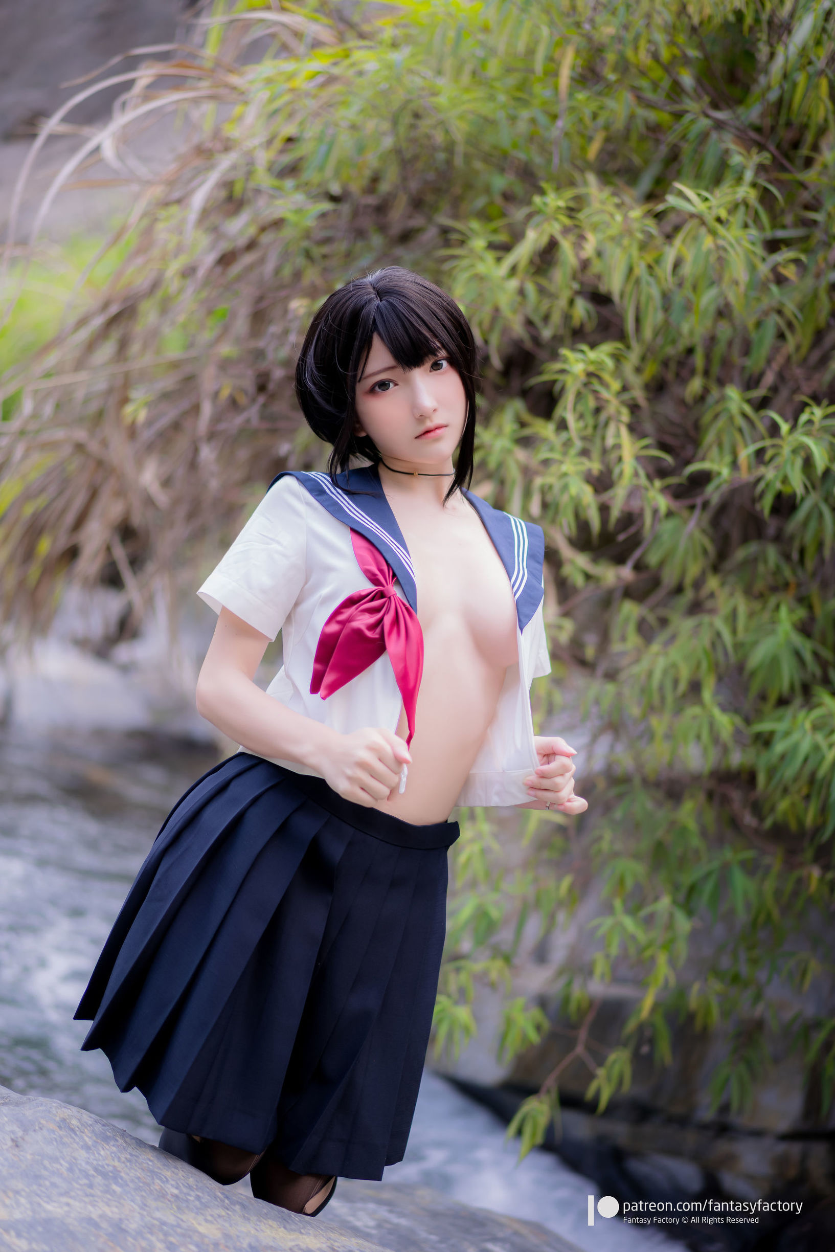 Xiaoding Fantasy Factory》 - 2020.07 女仆 JK 死库水 Photo Set