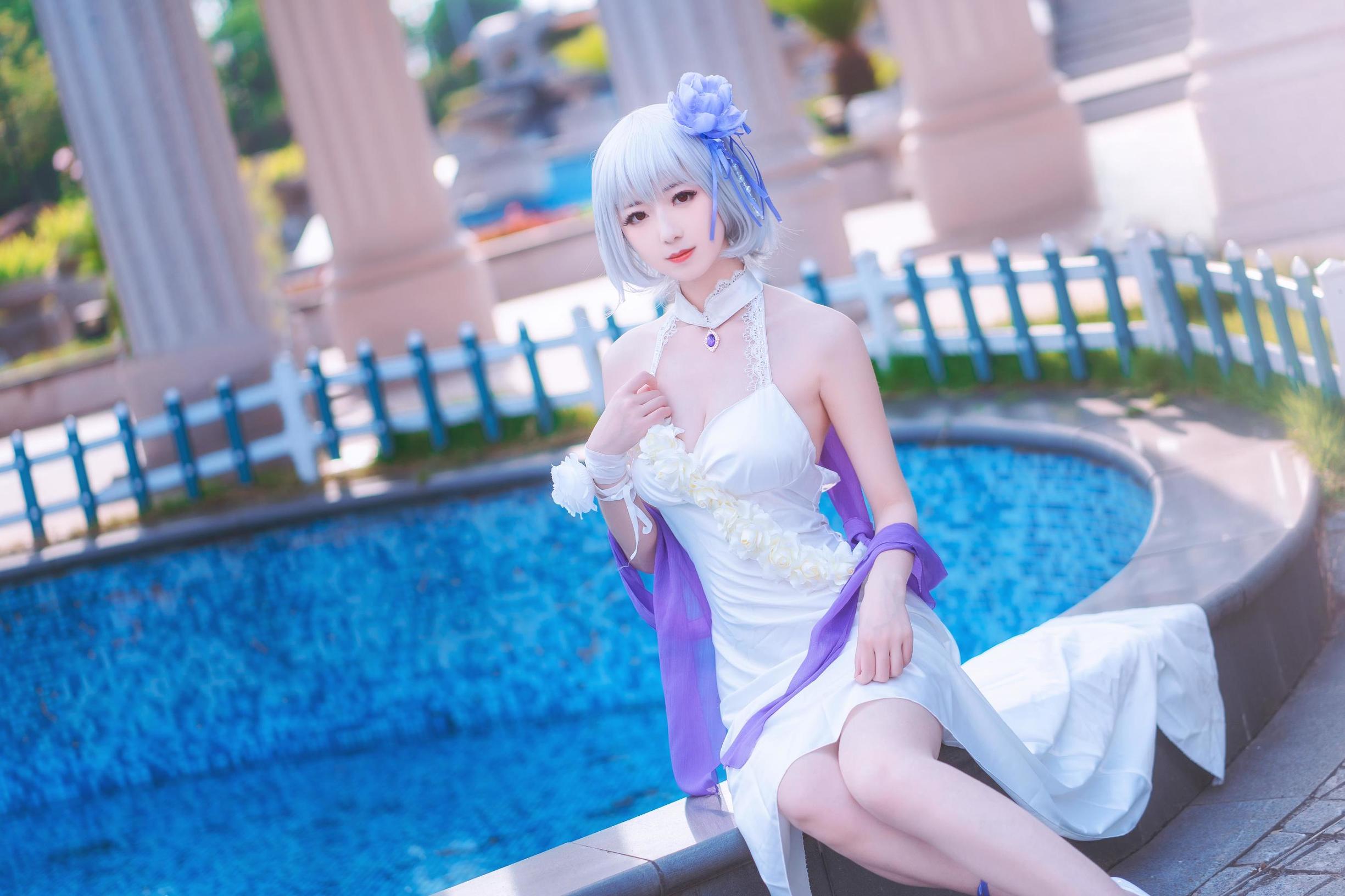 Cosplay寫真] 小姐姐彌音音ww - 天狼星 純白薔薇