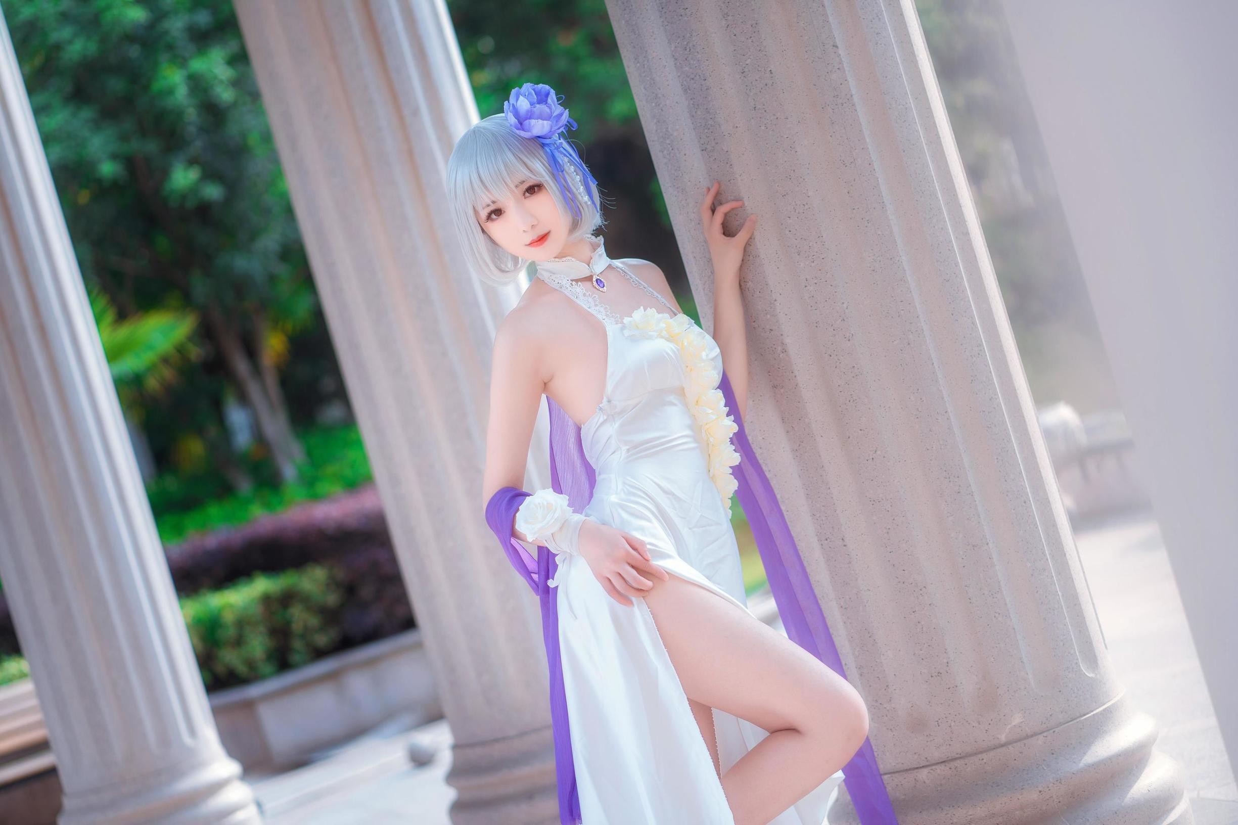 Cosplay寫真] 小姐姐彌音音ww - 天狼星 純白薔薇
