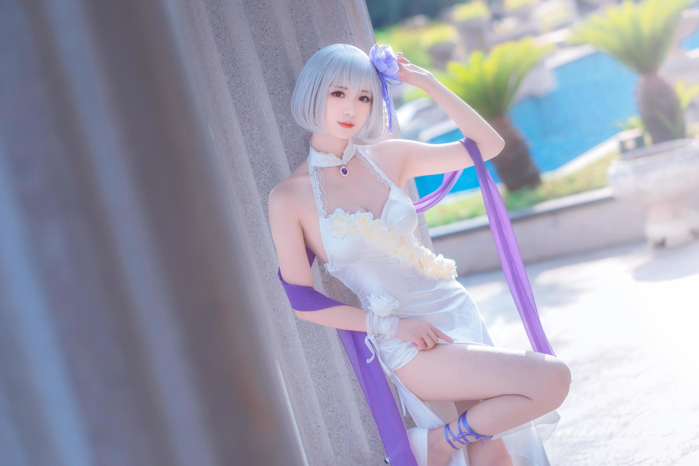 Cosplay寫真] 小姐姐彌音音ww - 天狼星 純白薔薇