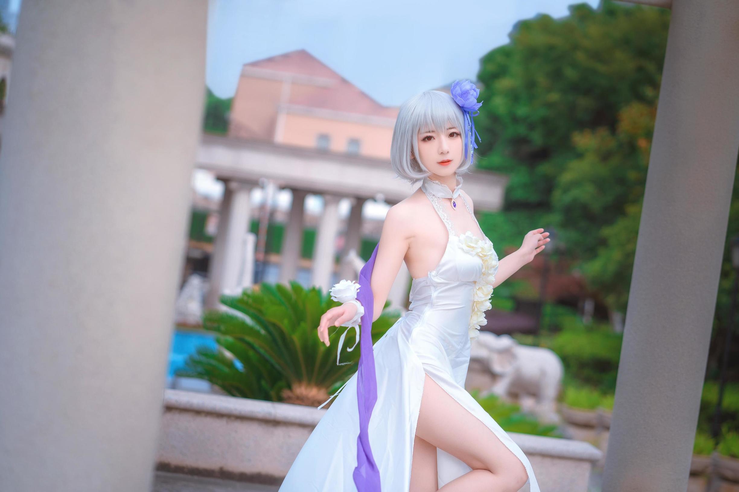 Cosplay寫真] 小姐姐彌音音ww - 天狼星 純白薔薇