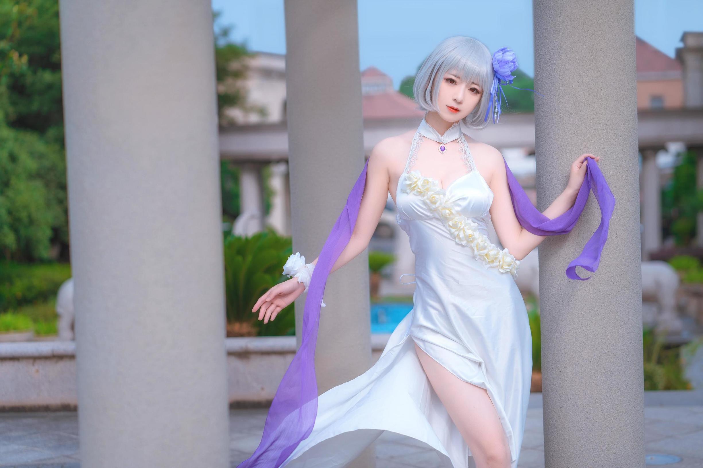 Cosplay寫真] 小姐姐彌音音ww - 天狼星 純白薔薇