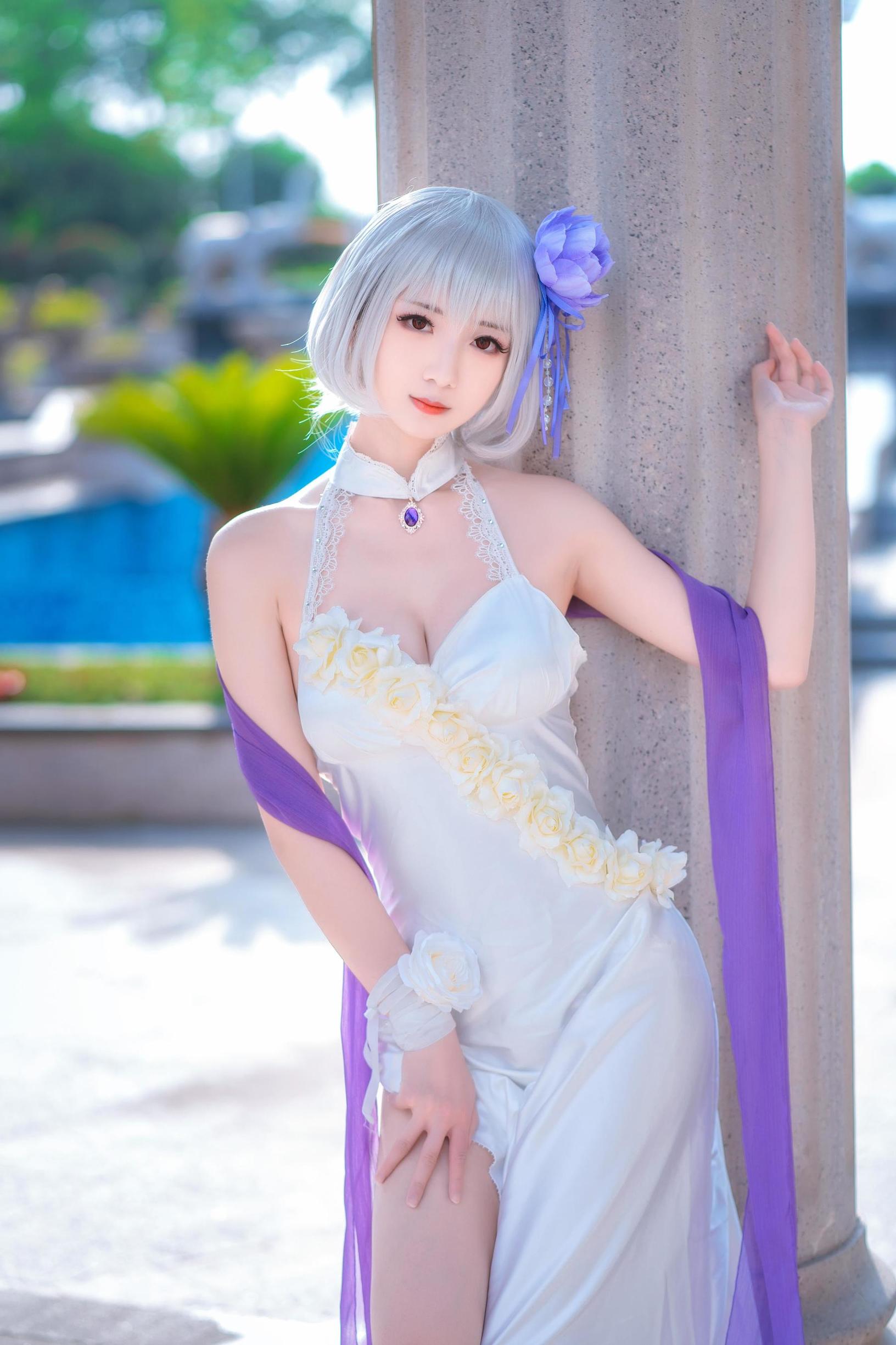 Cosplay寫真] 小姐姐彌音音ww - 天狼星 純白薔薇
