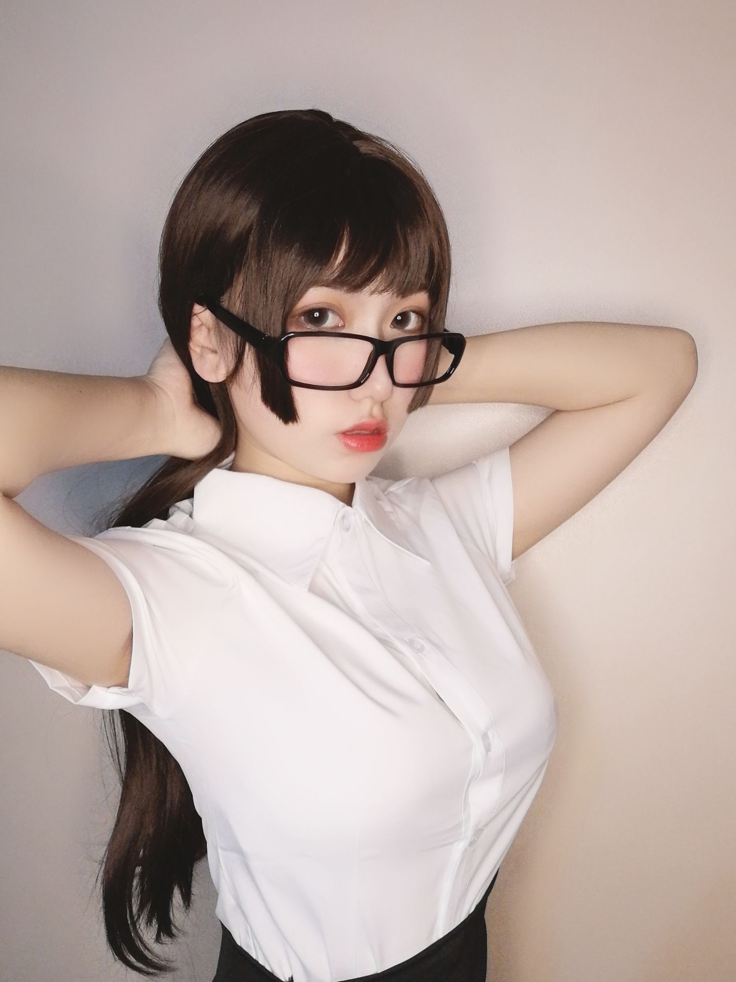 Cosplay Ảnh] Yuyuko SJ_ - Cô Thư Ký Say Rượu Nhỏ
