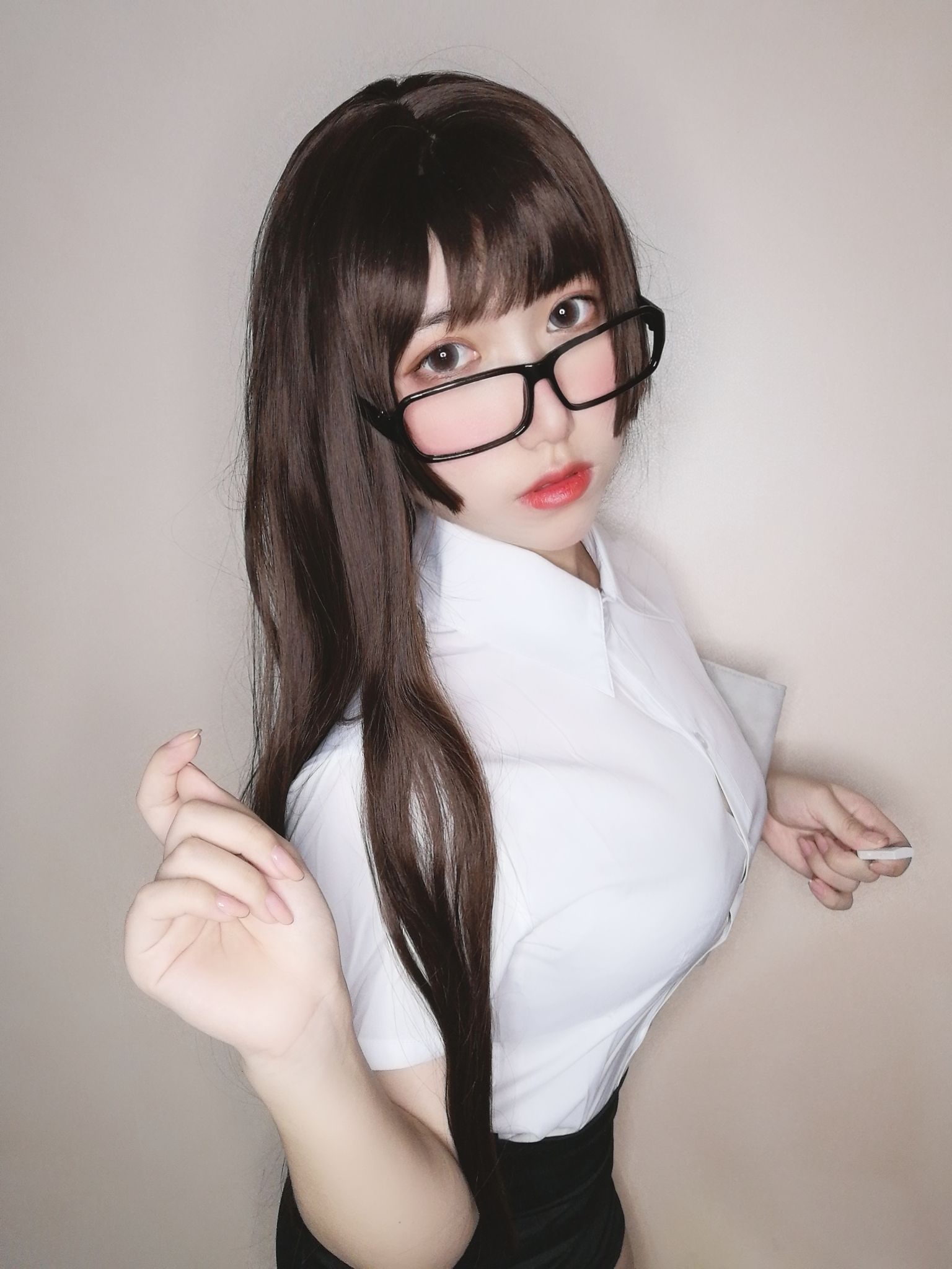 Cosplay Ảnh] Yuyuko SJ_ - Cô Thư Ký Say Rượu Nhỏ