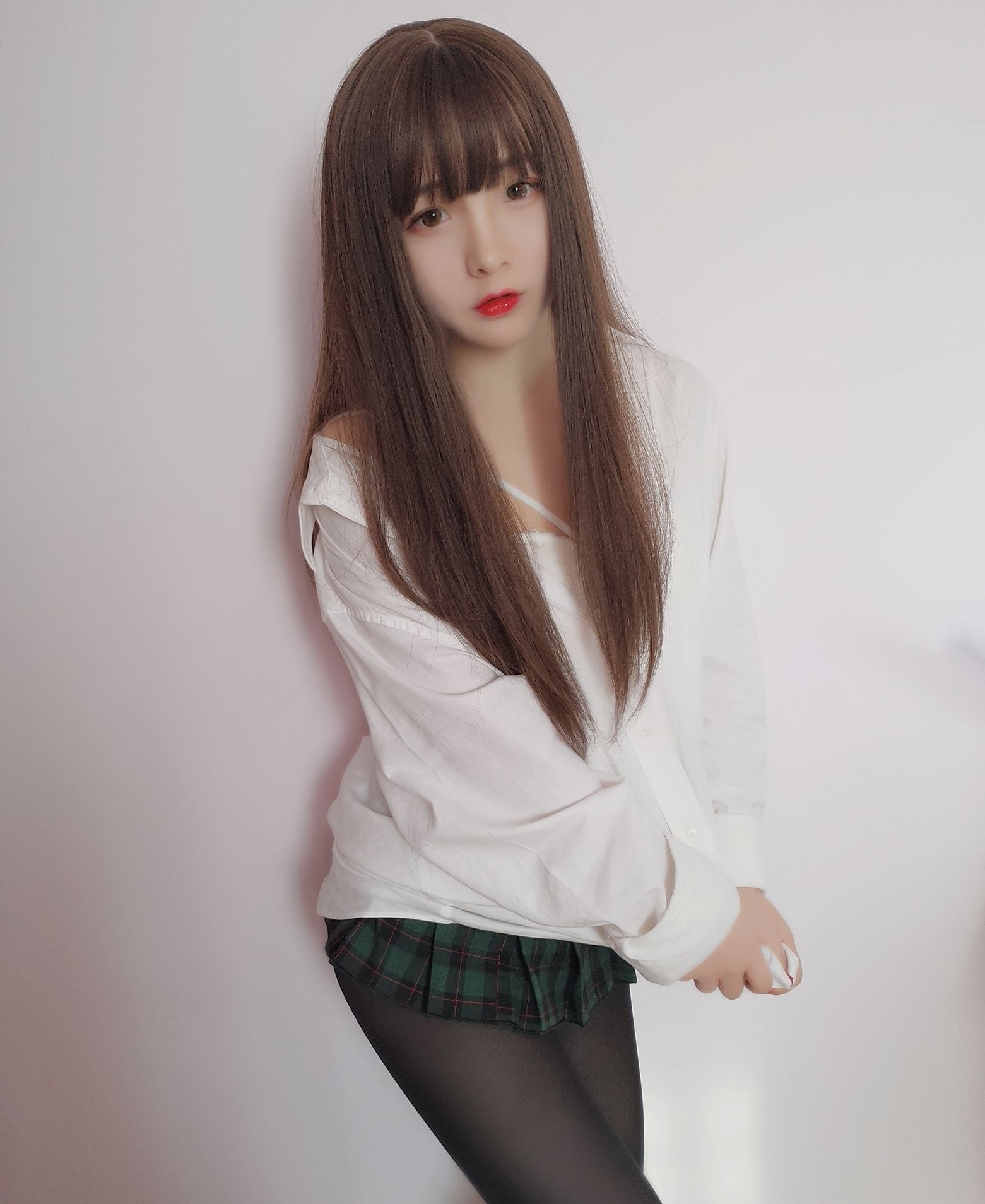 Cosplay Ảnh] Mỹ nhân 2D Furukawa Kagura - Áo sơ mi bạn trai
