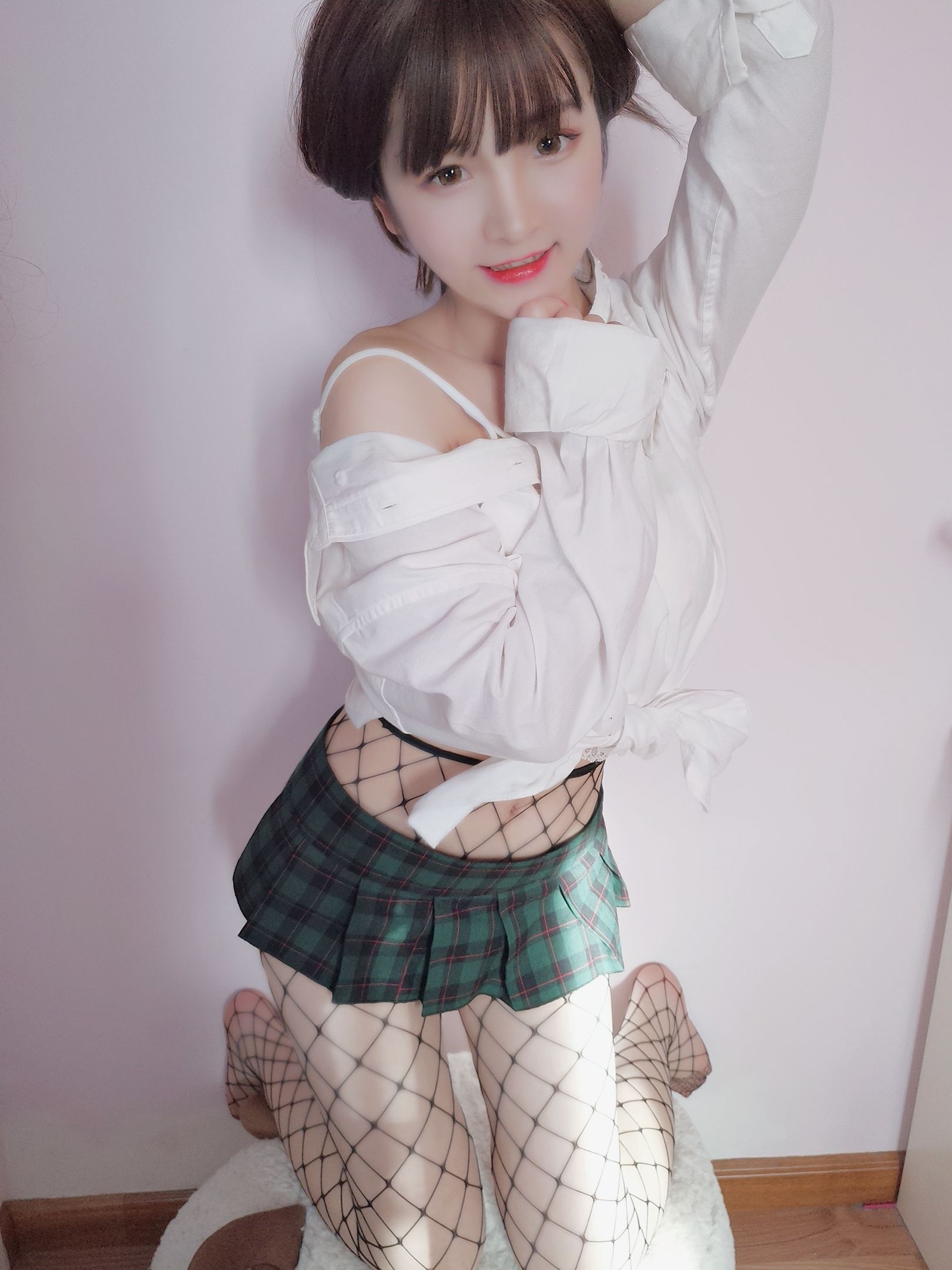 Cosplay Ảnh] Mỹ nhân 2D Furukawa Kagura - Áo sơ mi bạn trai