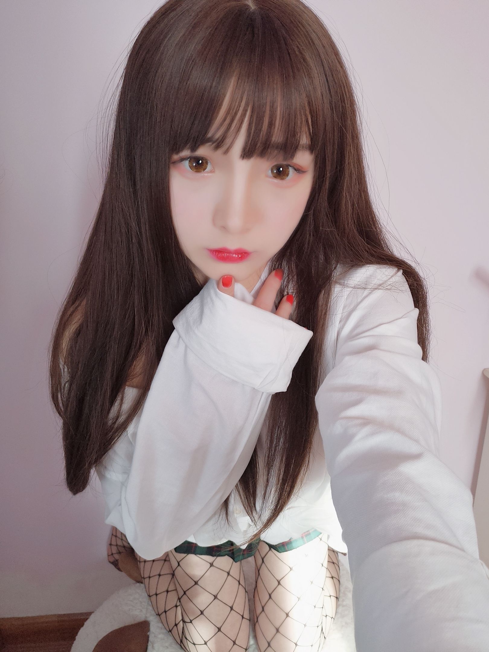 Cosplay Ảnh] Mỹ nhân 2D Furukawa Kagura - Áo sơ mi bạn trai