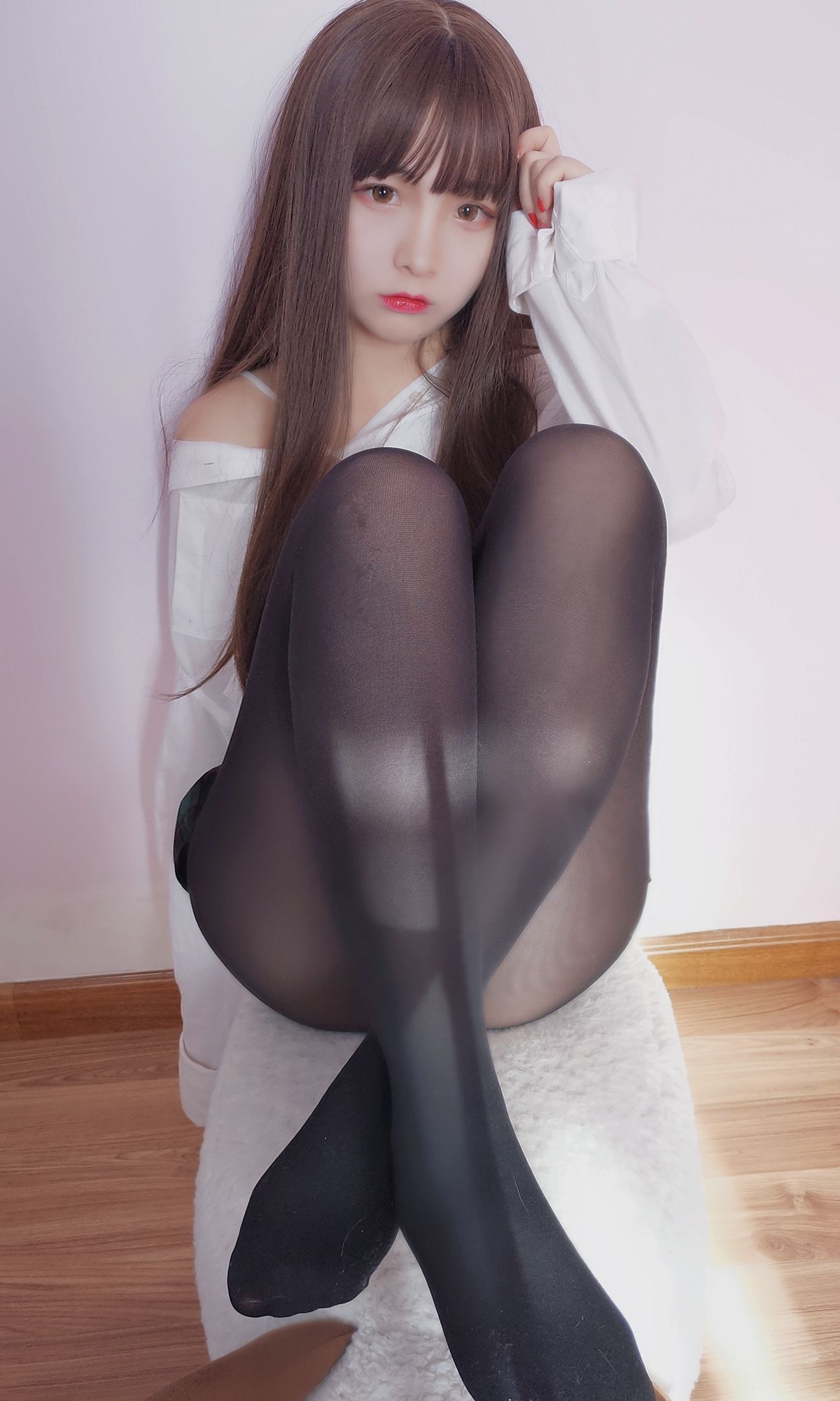Cosplay Ảnh] Mỹ nhân 2D Furukawa Kagura - Áo sơ mi bạn trai