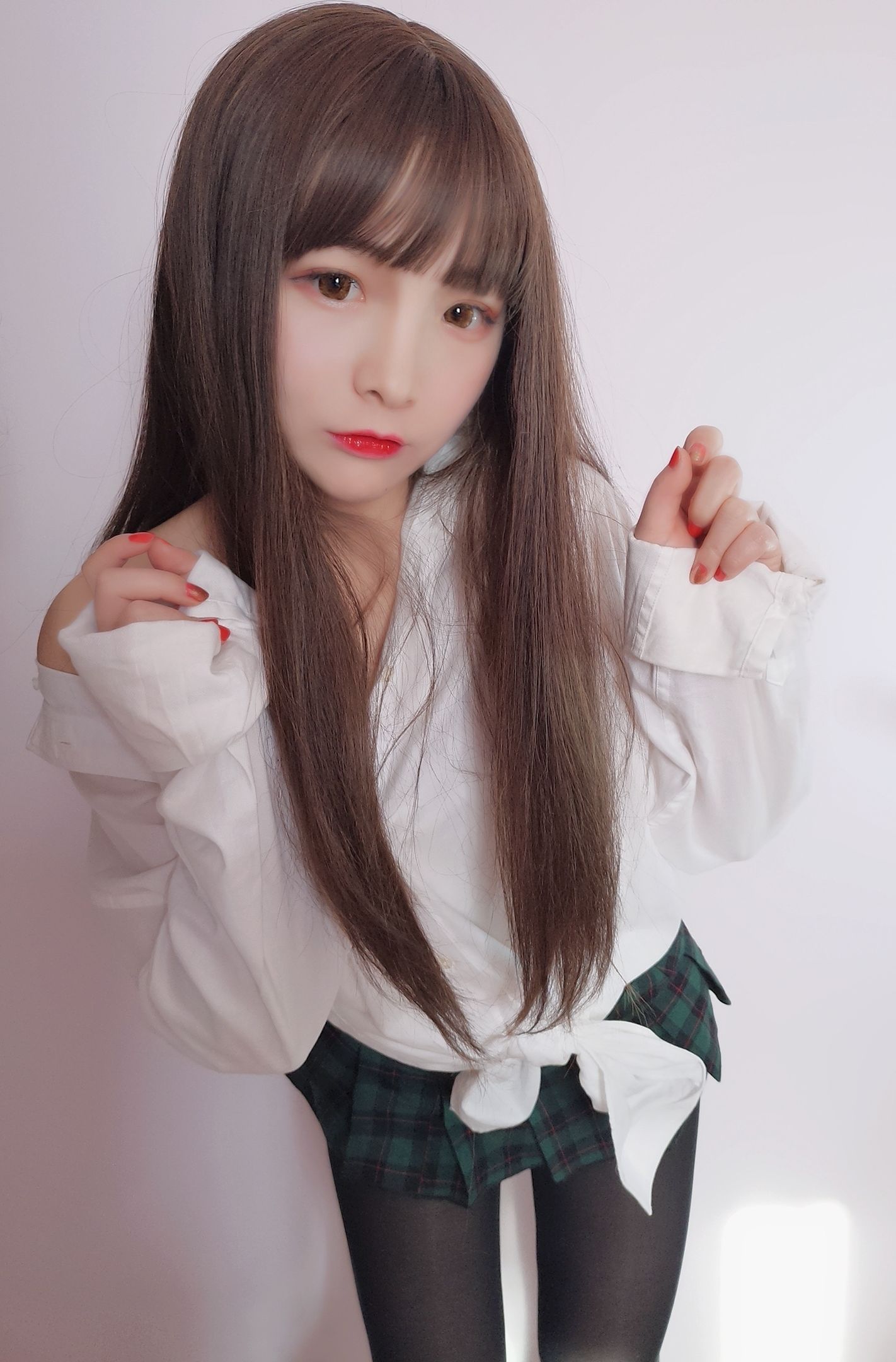 Cosplay Ảnh] Mỹ nhân 2D Furukawa Kagura - Áo sơ mi bạn trai