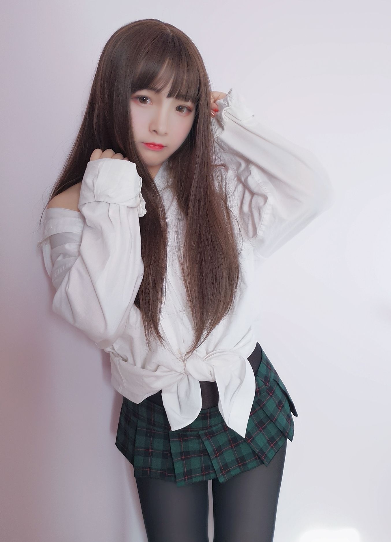 Cosplay Ảnh] Mỹ nhân 2D Furukawa Kagura - Áo sơ mi bạn trai