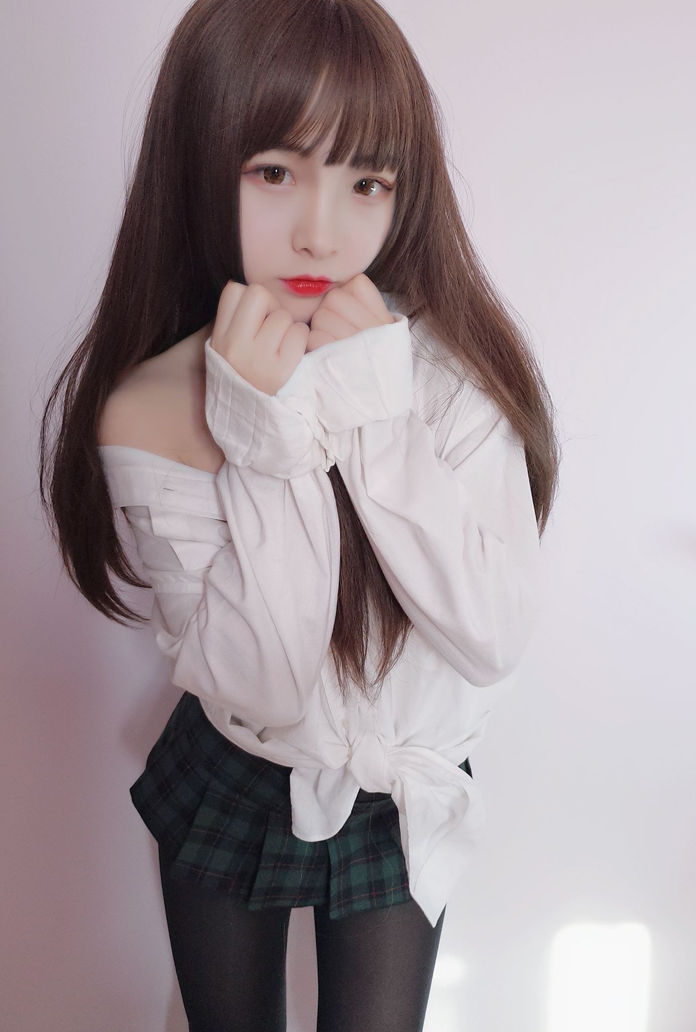 Cosplay Ảnh] Mỹ nhân 2D Furukawa Kagura - Áo sơ mi bạn trai