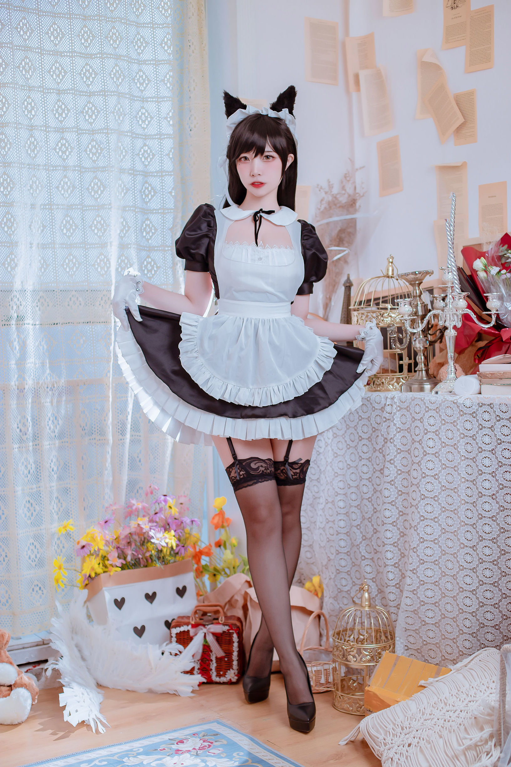コスプレ写真] 人気のコスプレイヤー 二佐Nisa - アズールレーンの綾波 メイド