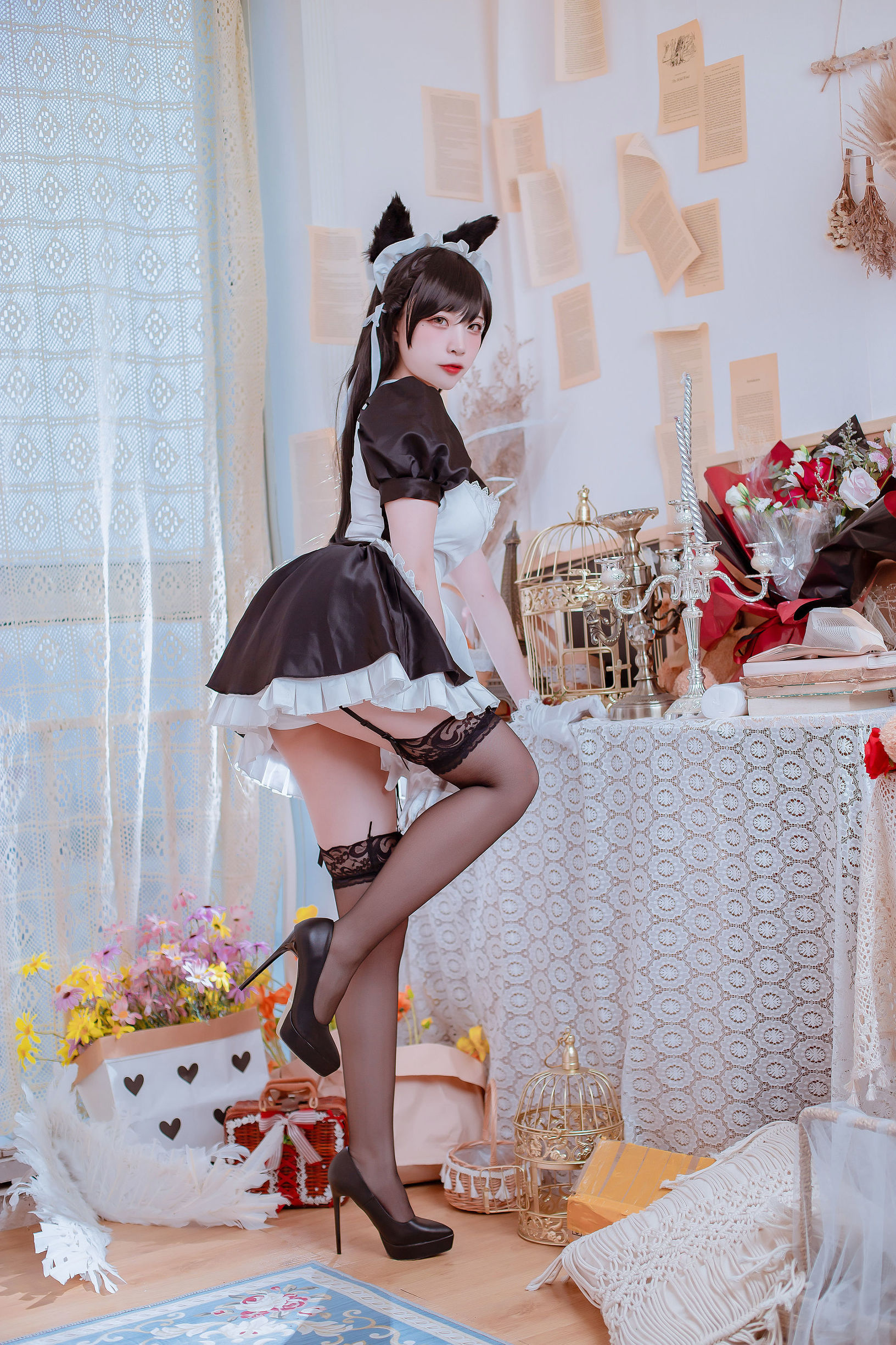 コスプレ写真] 人気のコスプレイヤー 二佐Nisa - アズールレーンの綾波 メイド