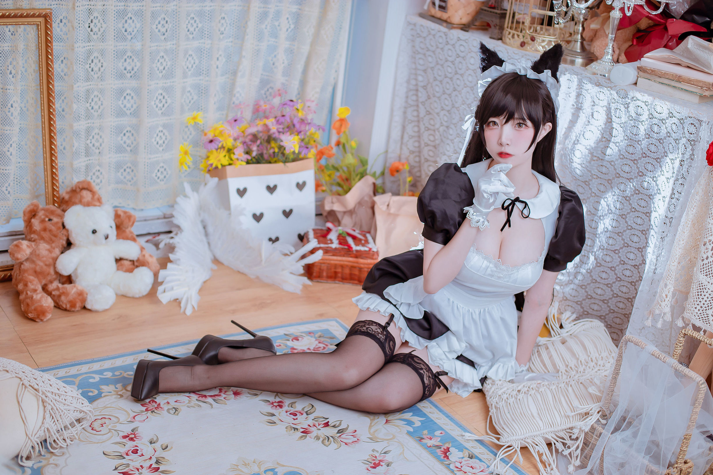 コスプレ写真] 人気のコスプレイヤー 二佐Nisa - アズールレーンの綾波 メイド