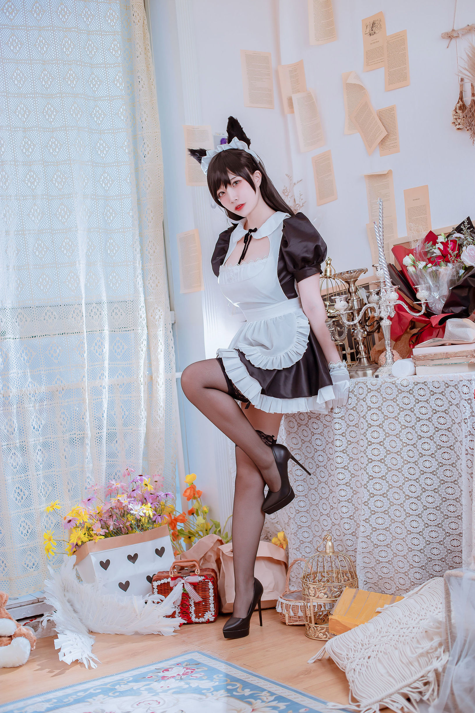 コスプレ写真] 人気のコスプレイヤー 二佐Nisa - アズールレーンの綾波 メイド