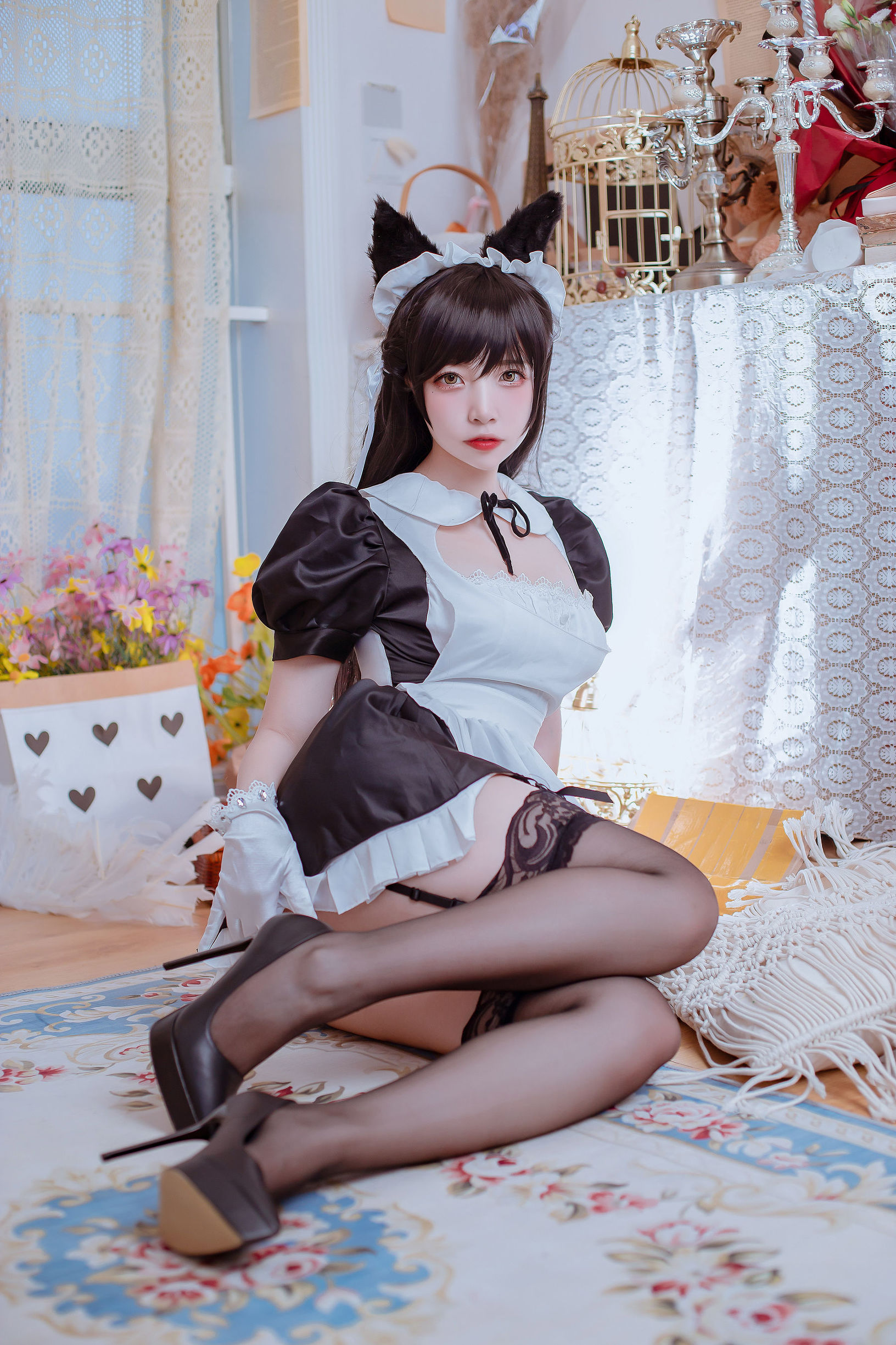 Cosplay Photos] Popular Coser Er Zuo Nisa - Azur Lane's Atago Maid