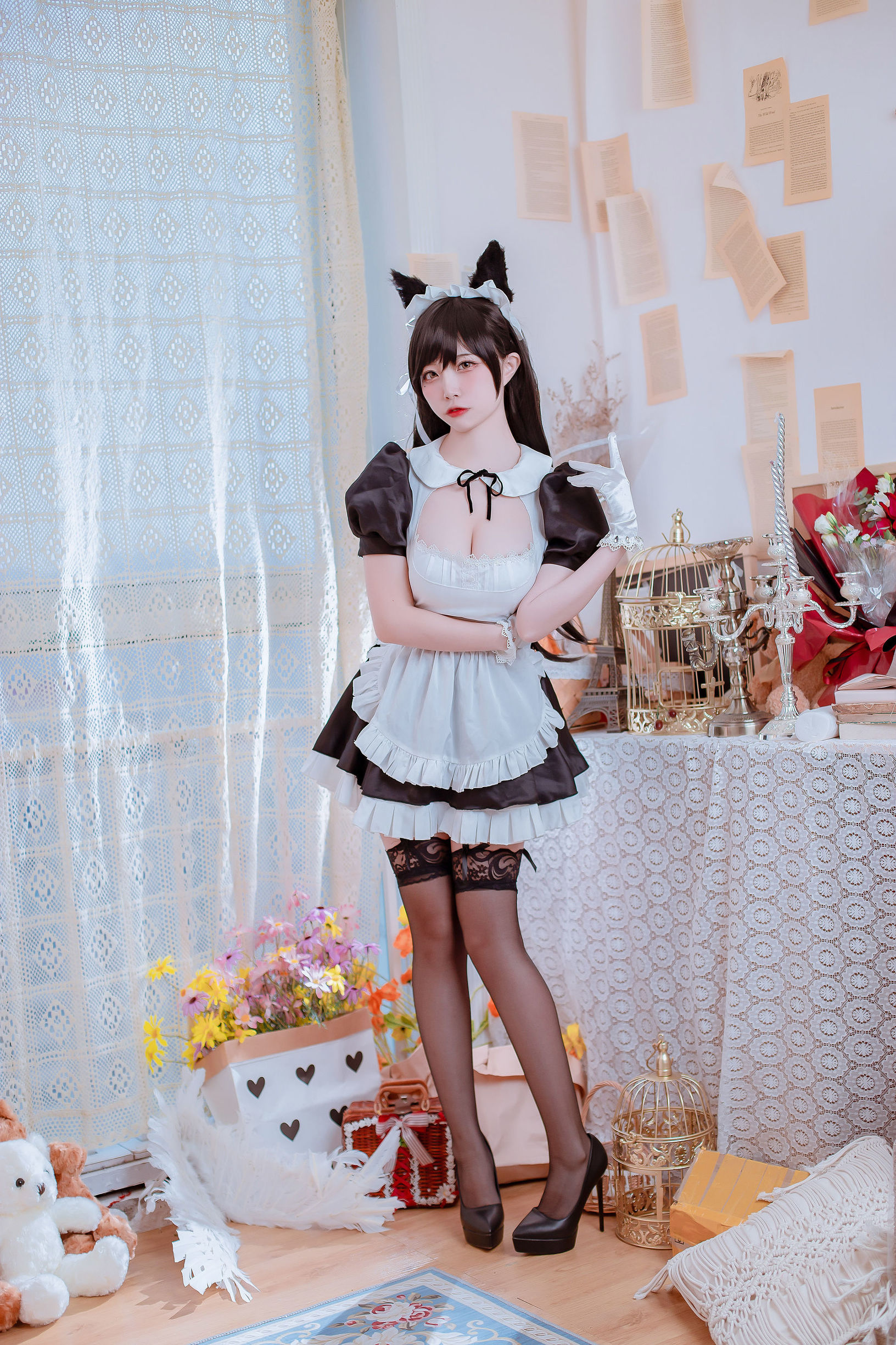 コスプレ写真] 人気のコスプレイヤー 二佐Nisa - アズールレーンの綾波 メイド