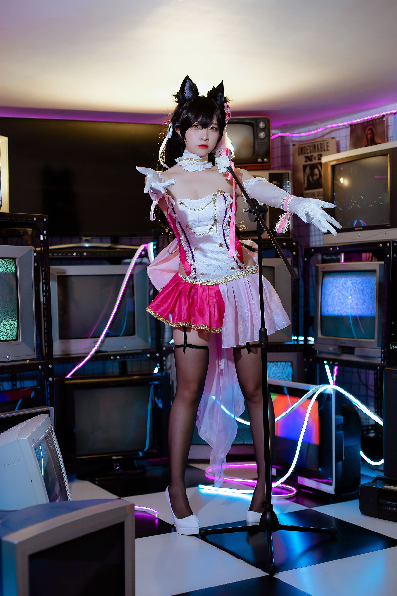 コスプレ写真] 人気のコスプレイヤー ニサ - 犬の眷属の碧藍の愛宕 打歌服