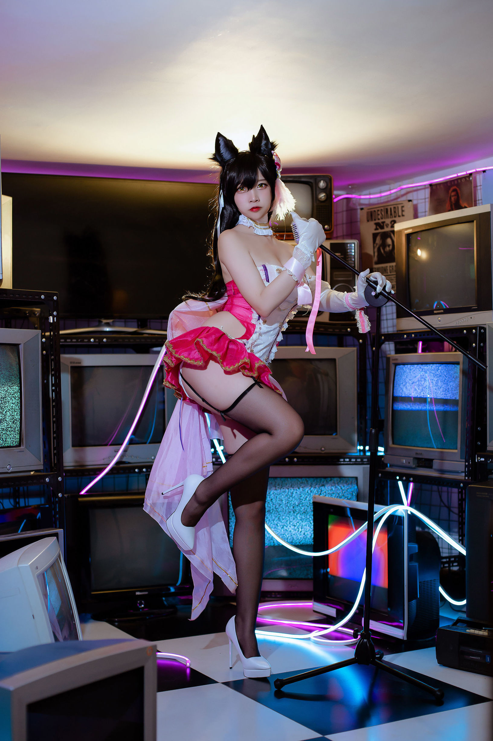 コスプレ写真] 人気のコスプレイヤー ニサ - 犬の眷属の碧藍の愛宕 打歌服