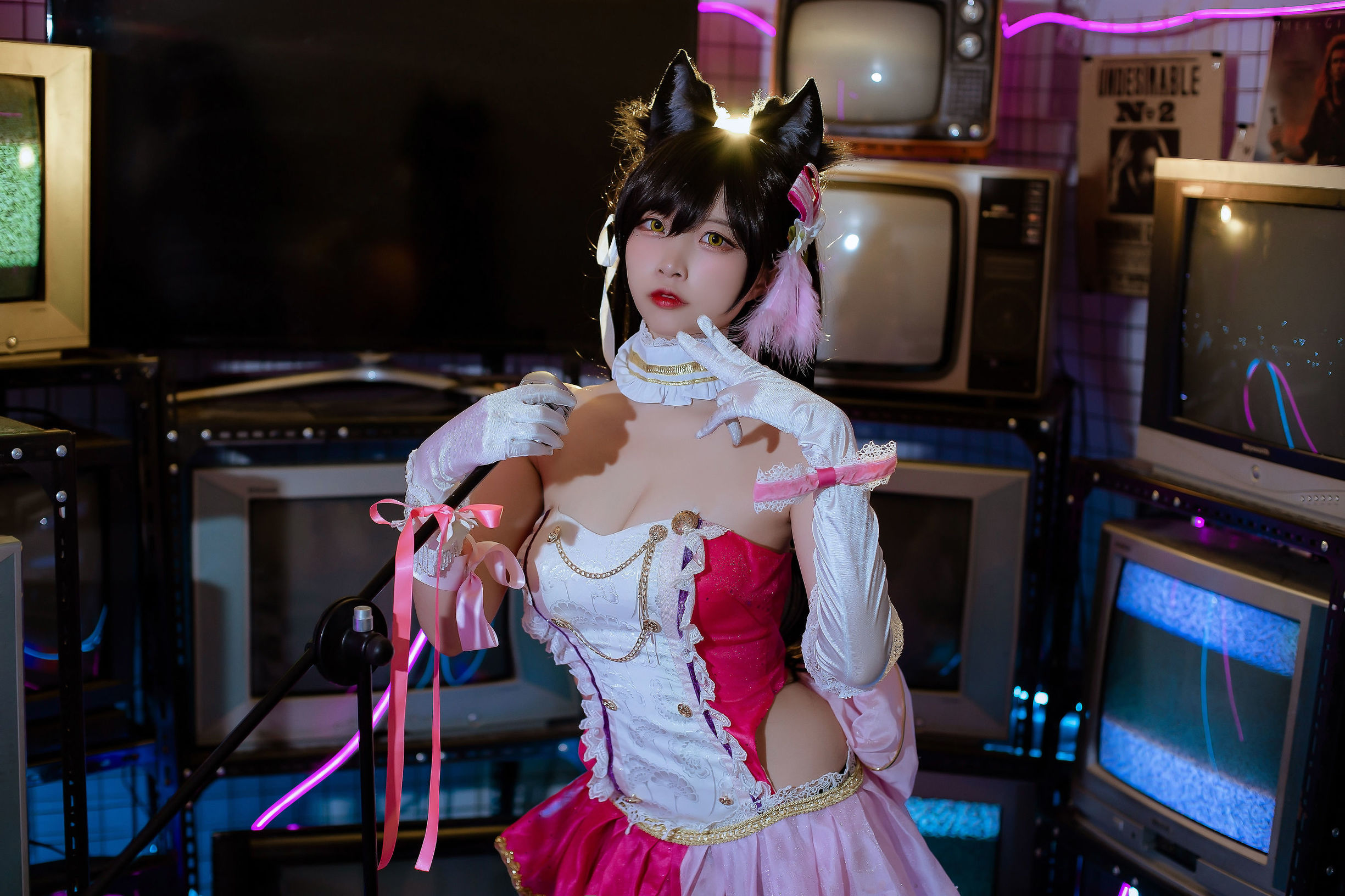コスプレ写真] 人気のコスプレイヤー ニサ - 犬の眷属の碧藍の愛宕 打歌服