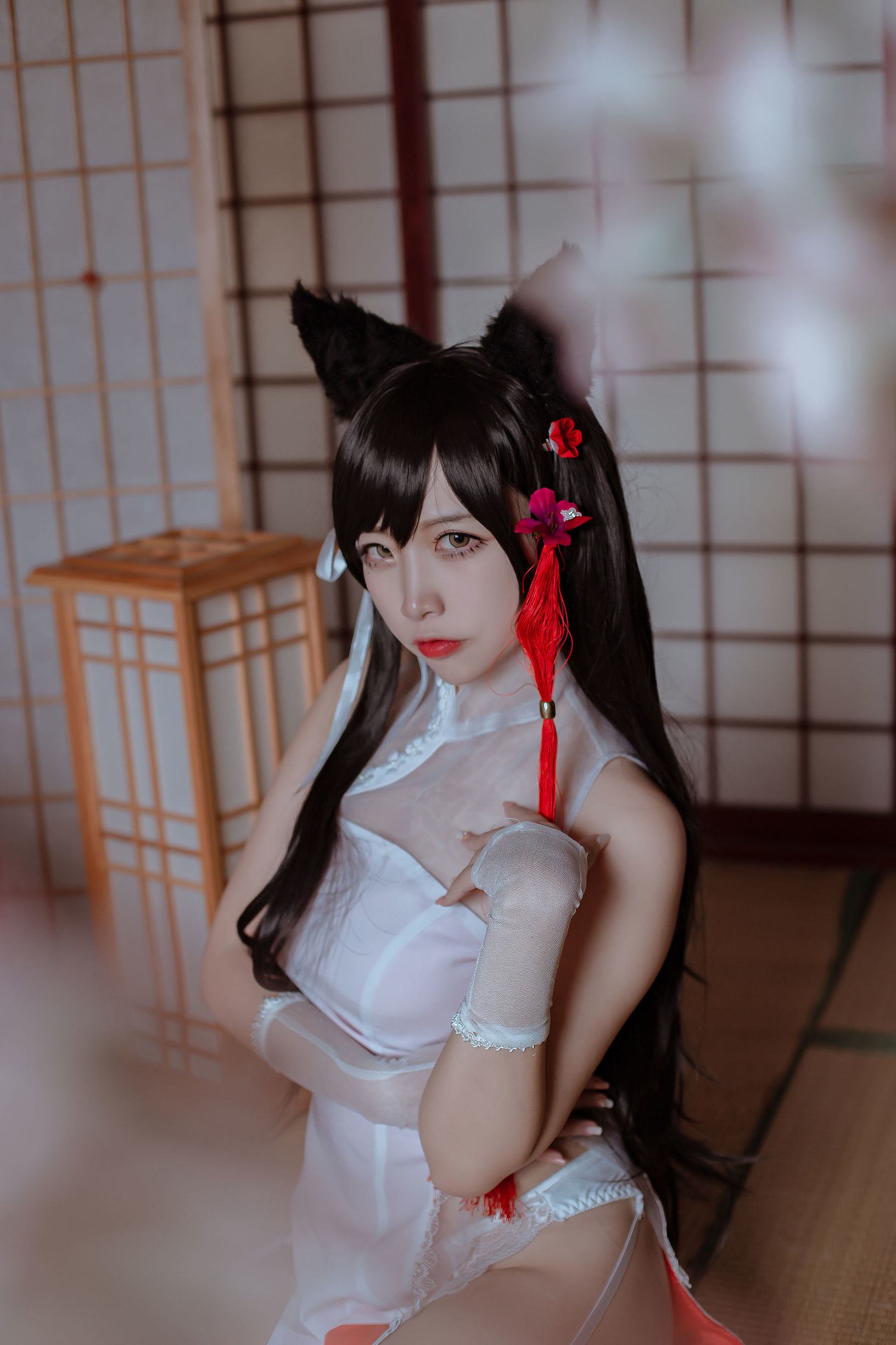 Cosplay寫真] 人氣Coser二佐妮莎 - 犬之眷之碧藍愛宕 旗袍