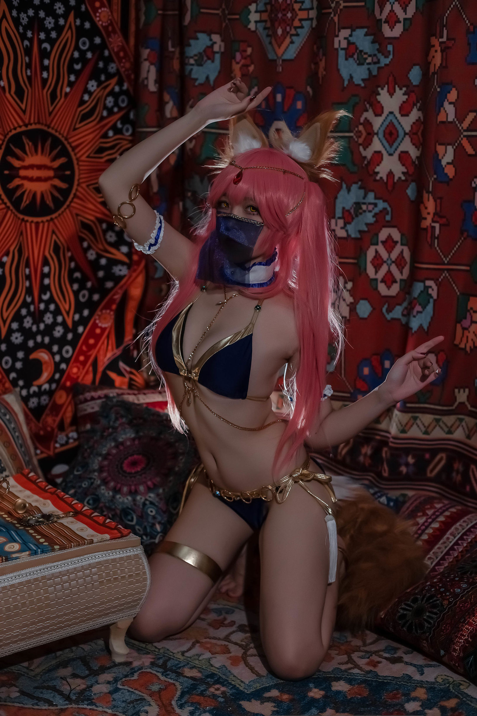Cosplay寫真] 人氣Coser二佐Nisa - 玉藻前舞娘