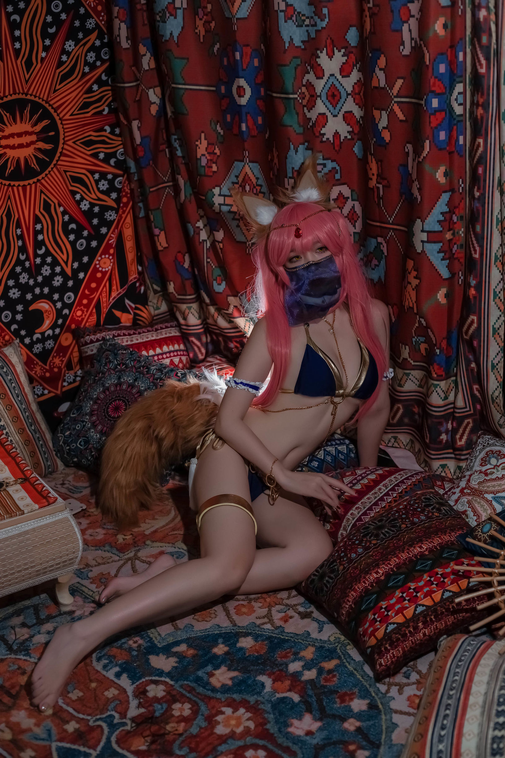 Cosplay寫真] 人氣Coser二佐Nisa - 玉藻前舞娘