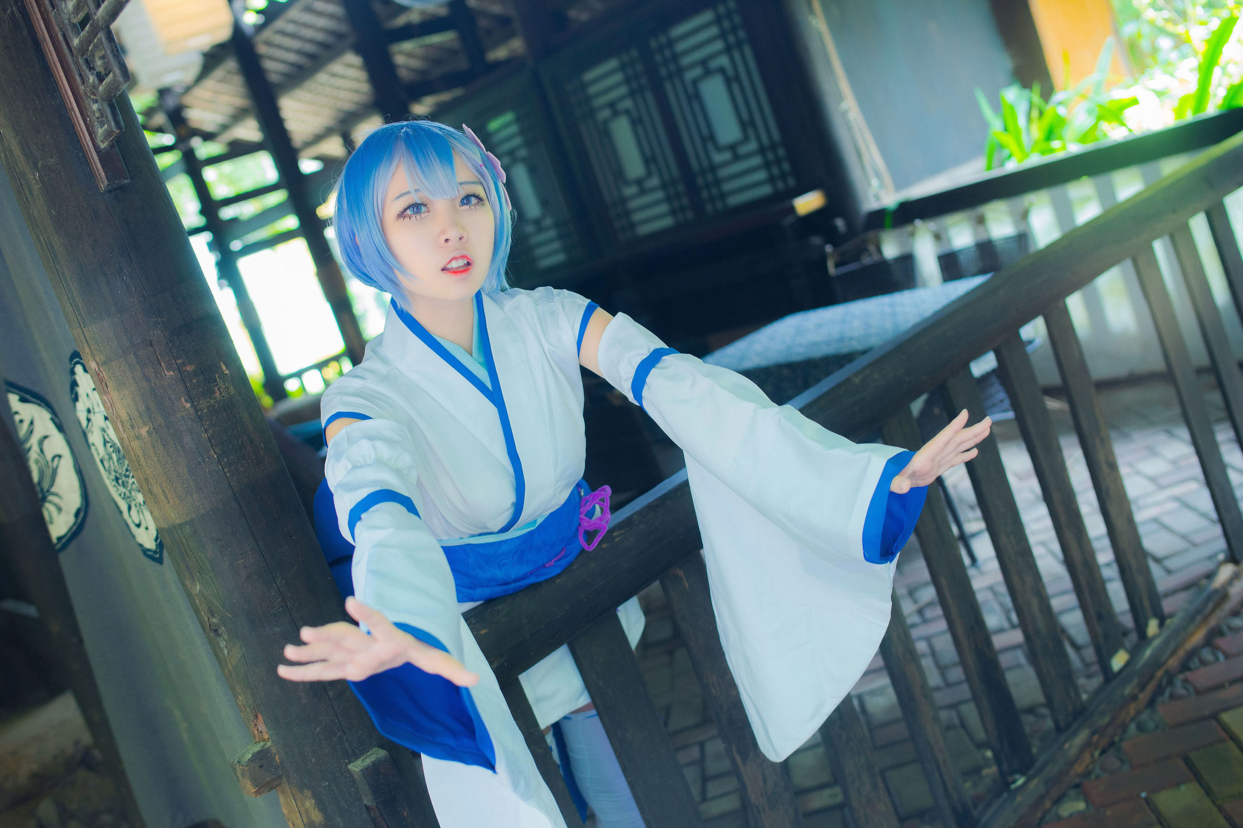 Cosplay Photos] Popular Coser Er Zuo Nisa - Rem's hood