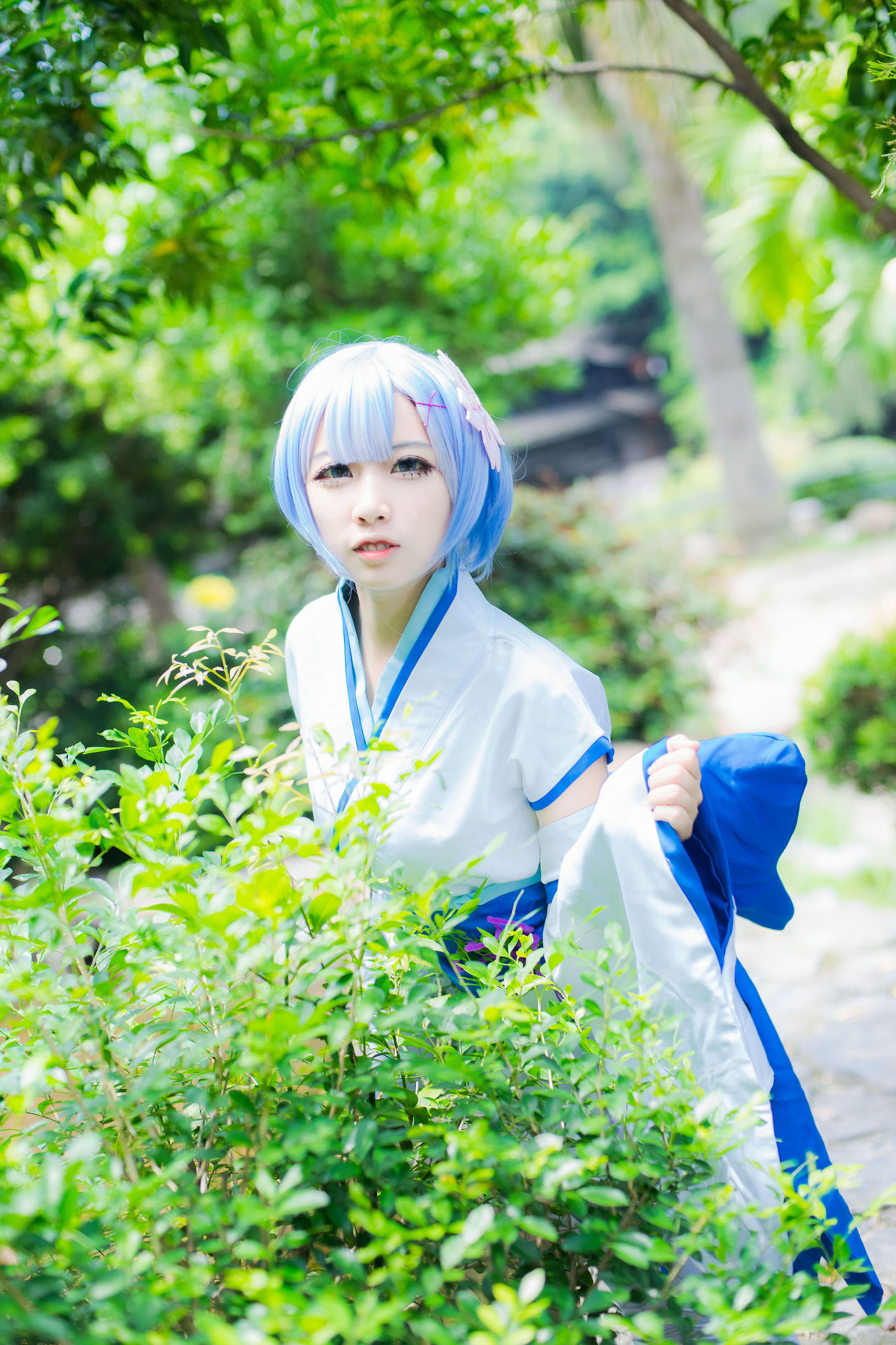 Ảnh Cosplay] Coser Phổ biến Er Zuo Nisa - Rem Thời niên thiếu