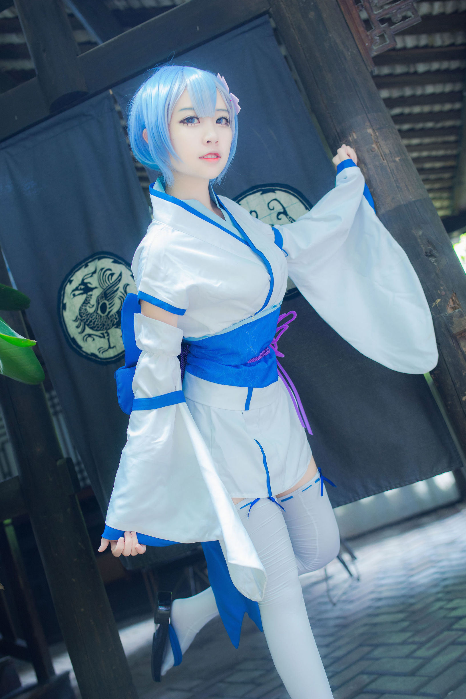 Cosplay Photos] Popular Coser Er Zuo Nisa - Rem's hood