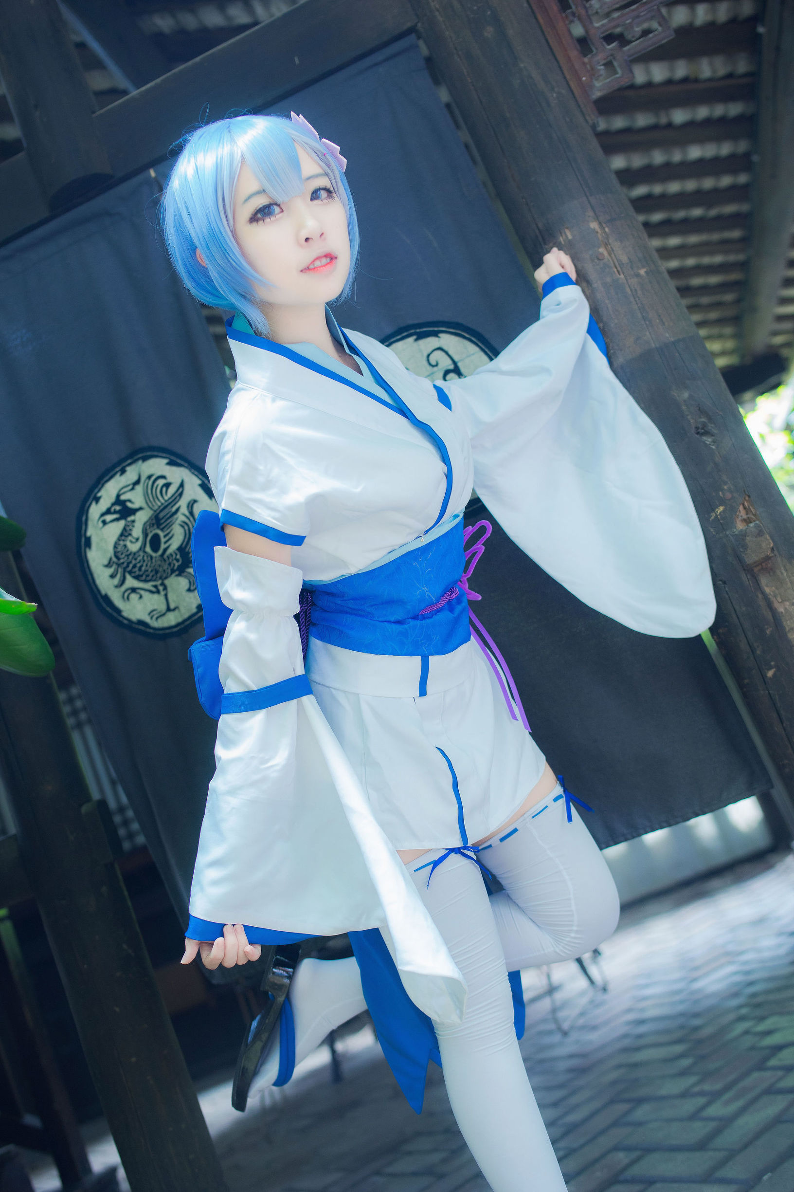 Cosplay Photos] Popular Coser Er Zuo Nisa - Rem's hood