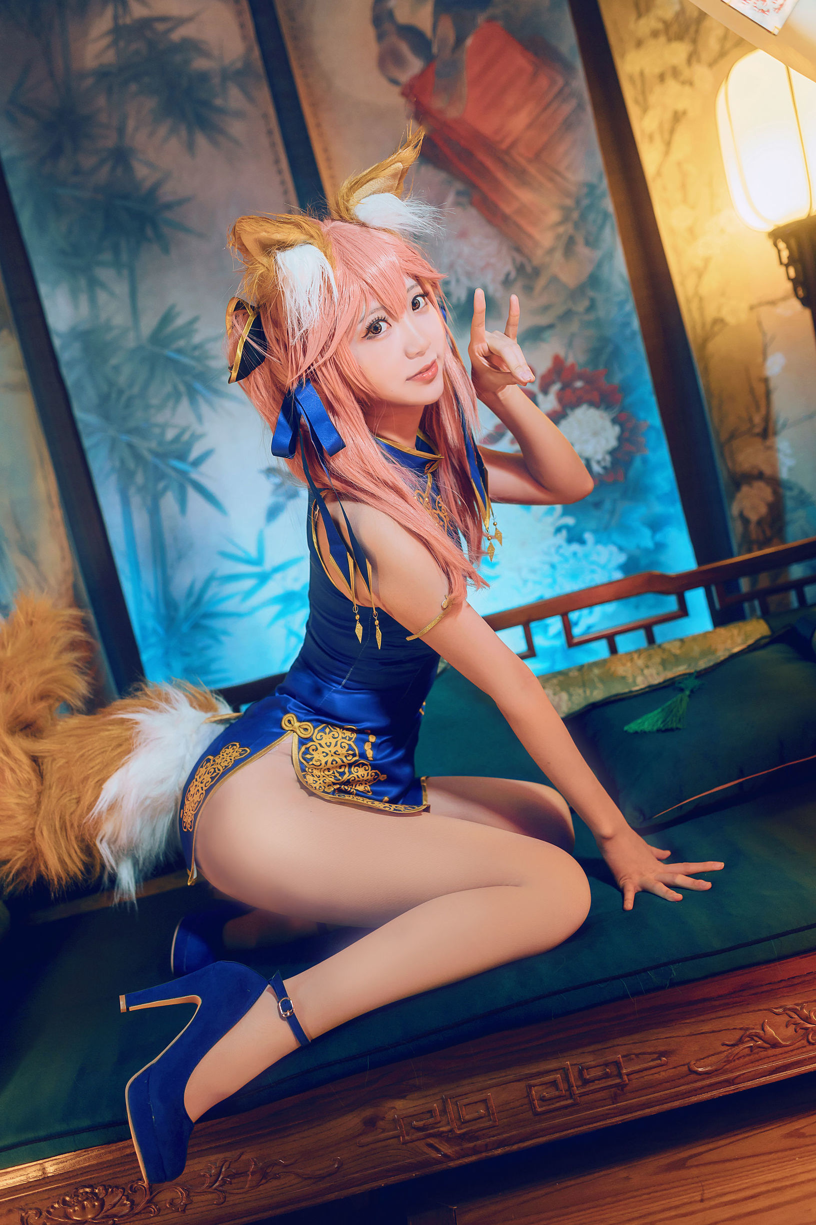 Cosplay写真] 人気のコスプレイヤー黒川 - 玉藻前真愛
