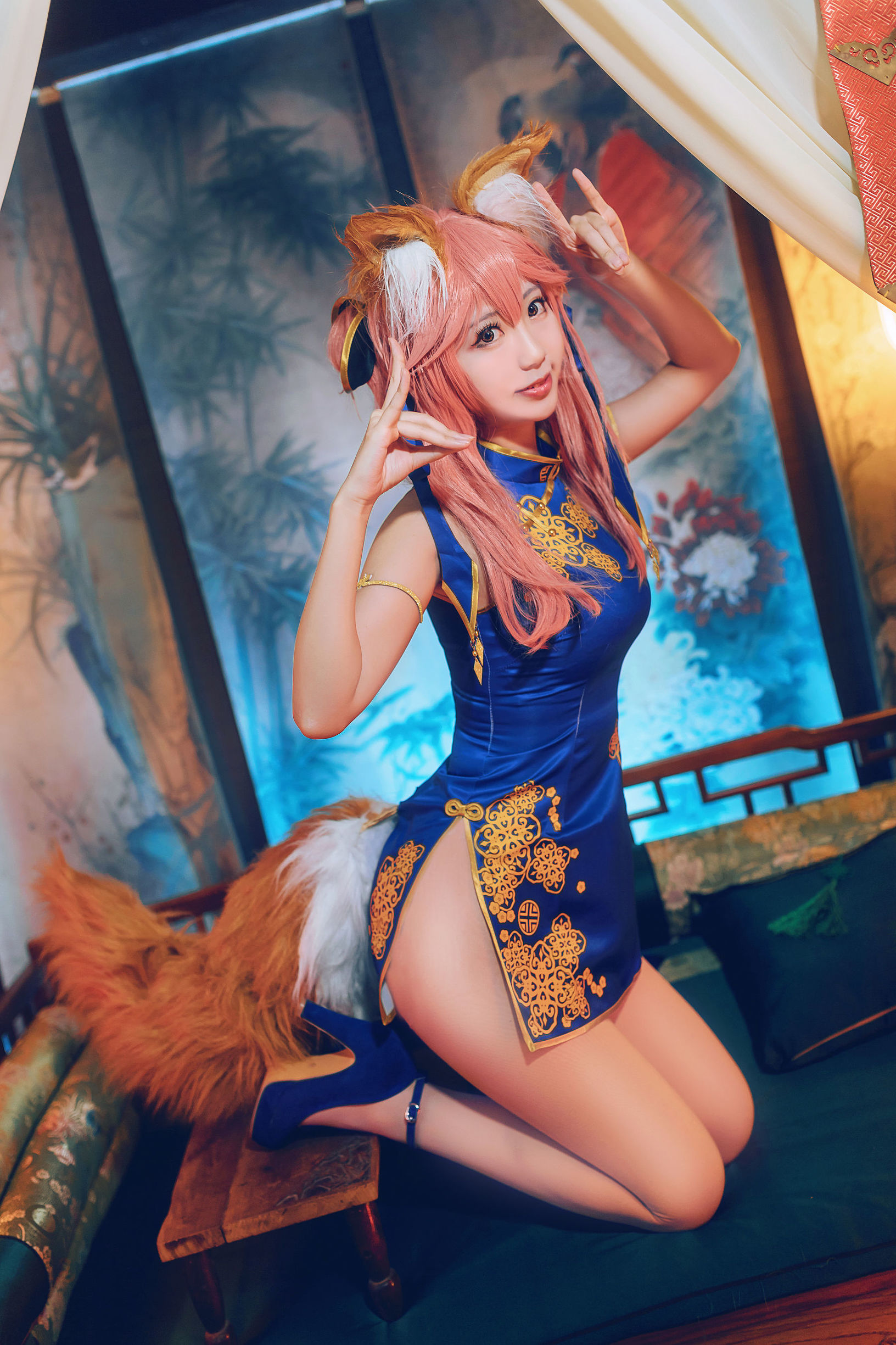 Cosplay写真] 人気のコスプレイヤー黒川 - 玉藻前真愛